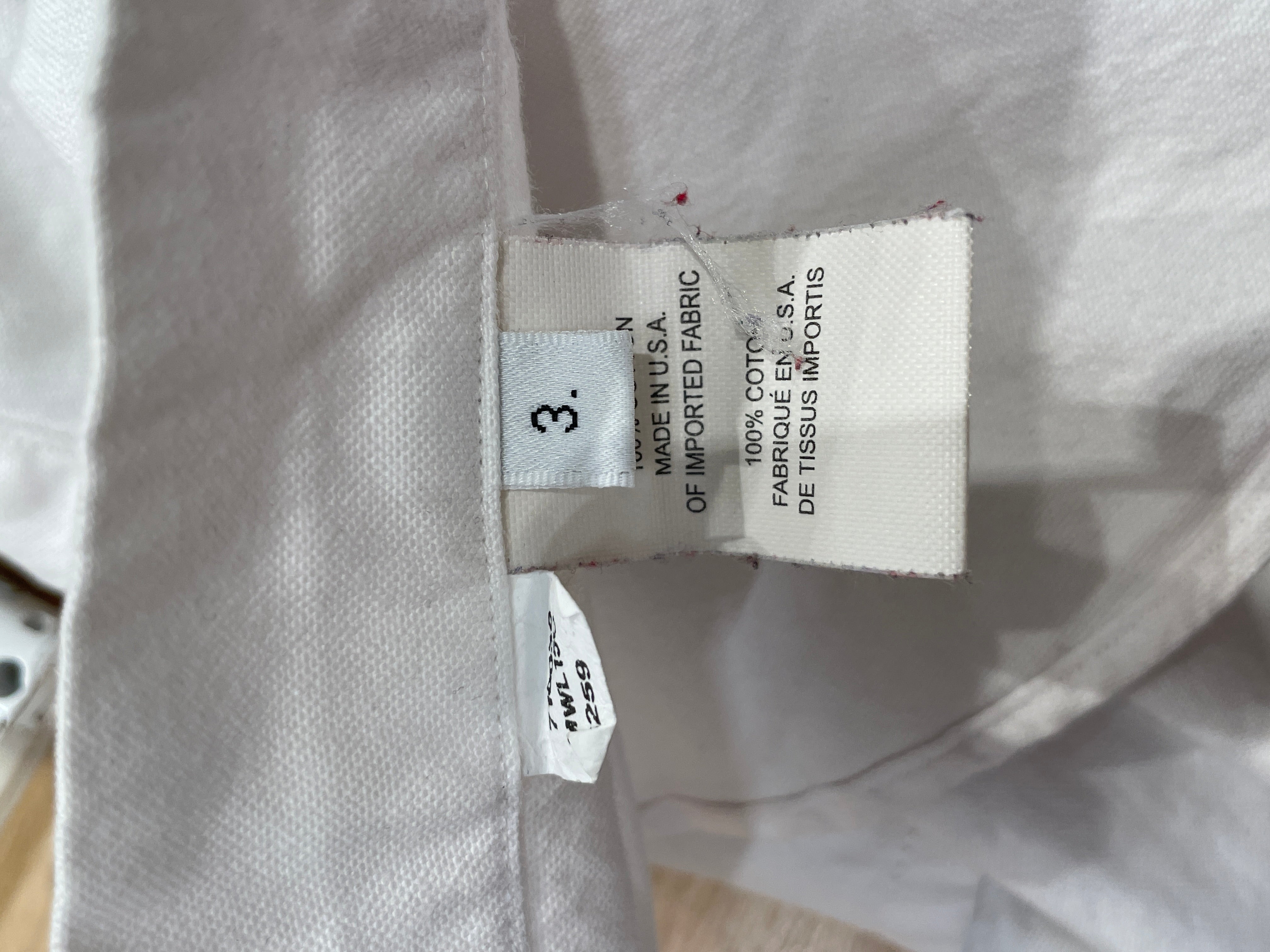 THOM BROWNE. NEW YORK/LS Shirt/3/Cotton/WHT/RED/WHT/BLU RIBBON view 3