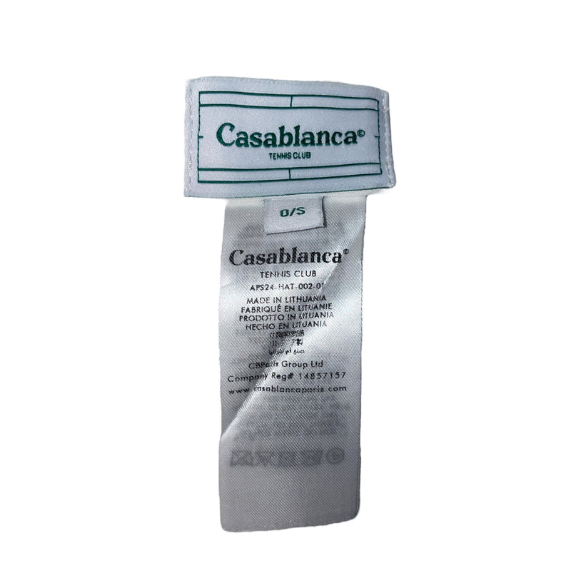 CASABLANCA/Cap/OS/Graphic/Cotton/WHT/Le Jeu Embrodered