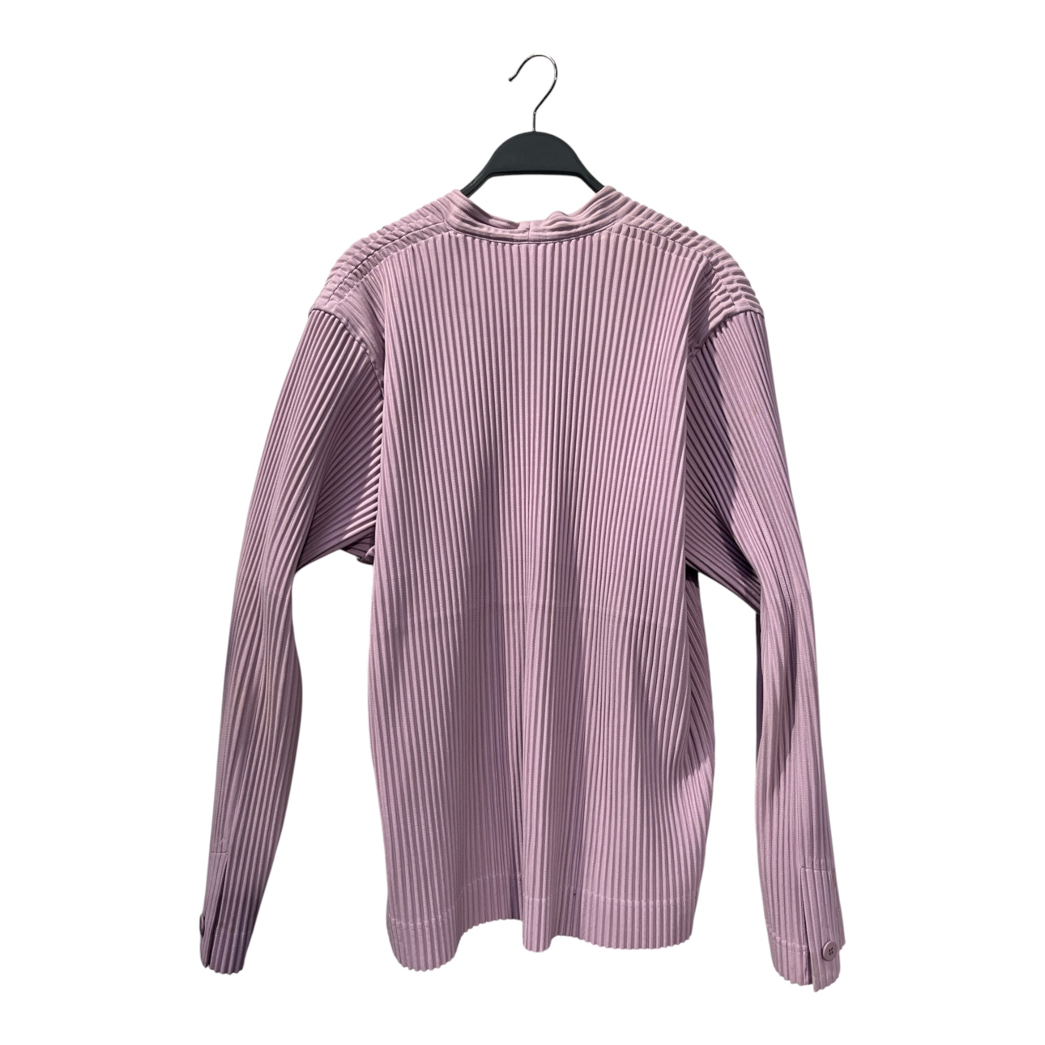 HOMME PLISSE ISSEY MIYAKE/LS Blouse/3/Polyester/PPL/pleated lavender blouse view 2