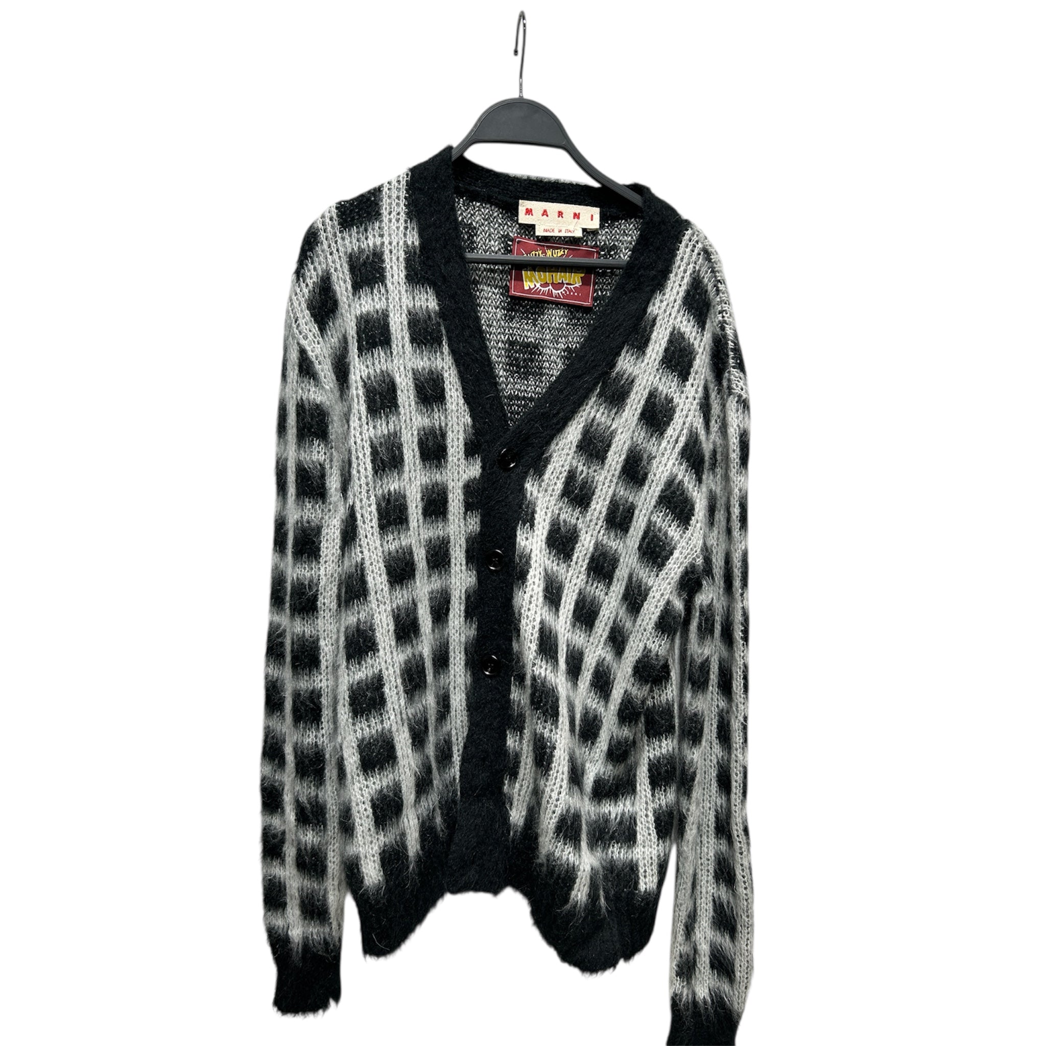 MARNI/Cardigan/48/Mohair/BLK/FUZZY WUZZY/ view 1