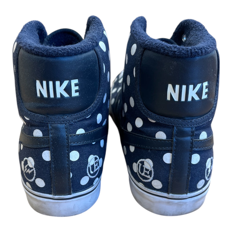 NIKE/FRAGMENT DESIGN/Hi-Sneakers/US 13/Polka dot/Cotton/BLU/polka mid