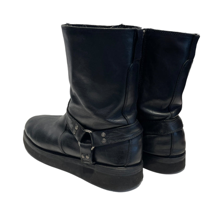 HARLEY DAVIDSON/Biker Boots/US 13/Leather/BLK/