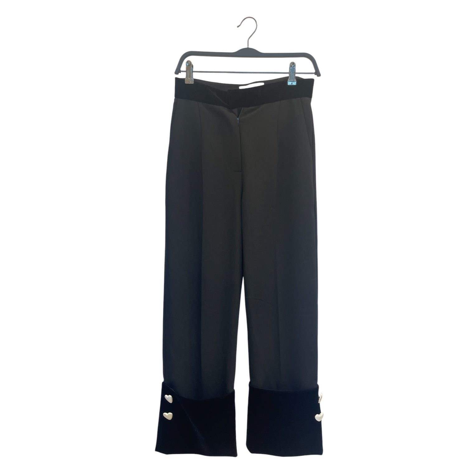 GEORGE KEBURIA /Bottoms/S/BLK/VELVOUR ANKLE/WAIST view 1