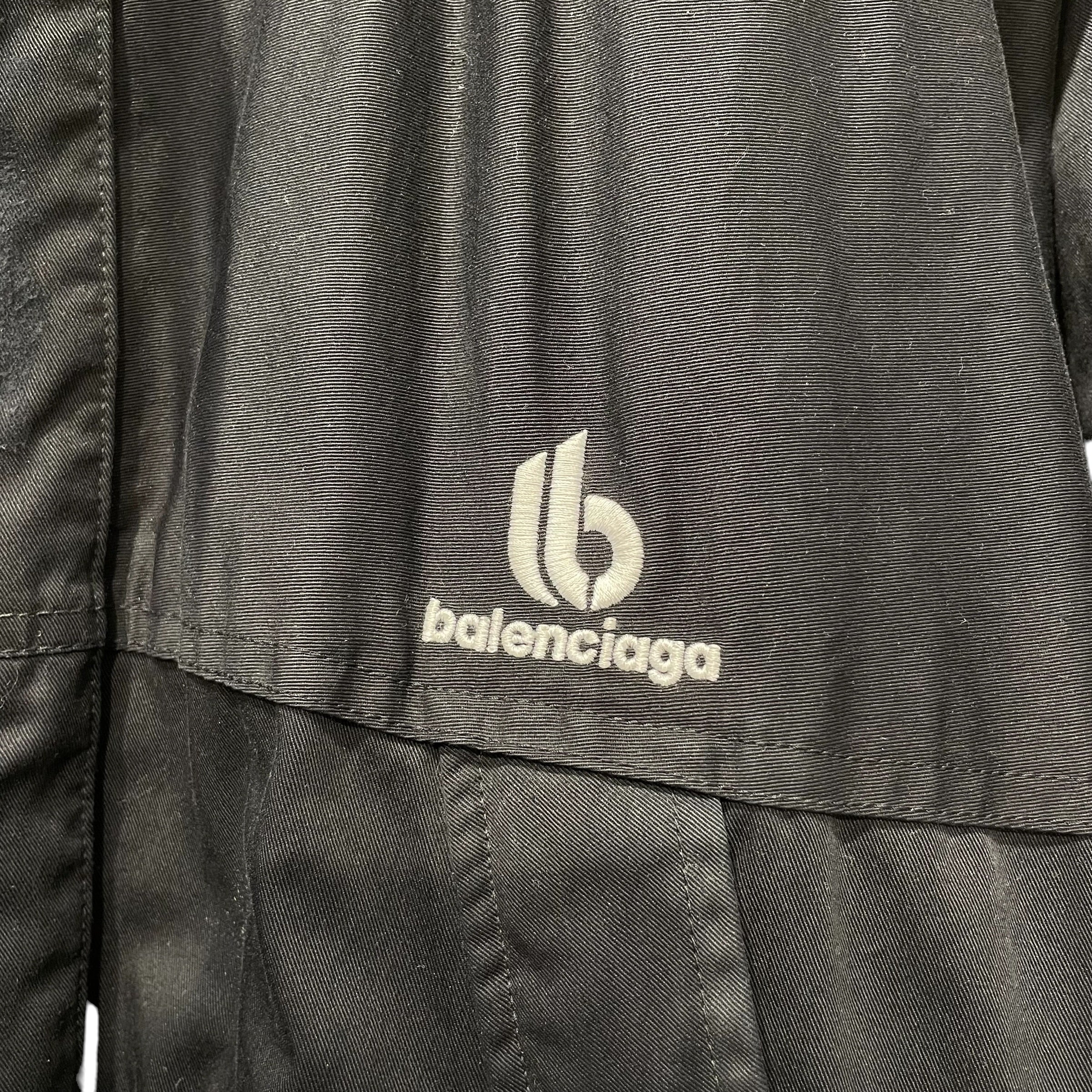 BALENCIAGA/Jacket/XS/Cotton/BLK/double b parka view 3