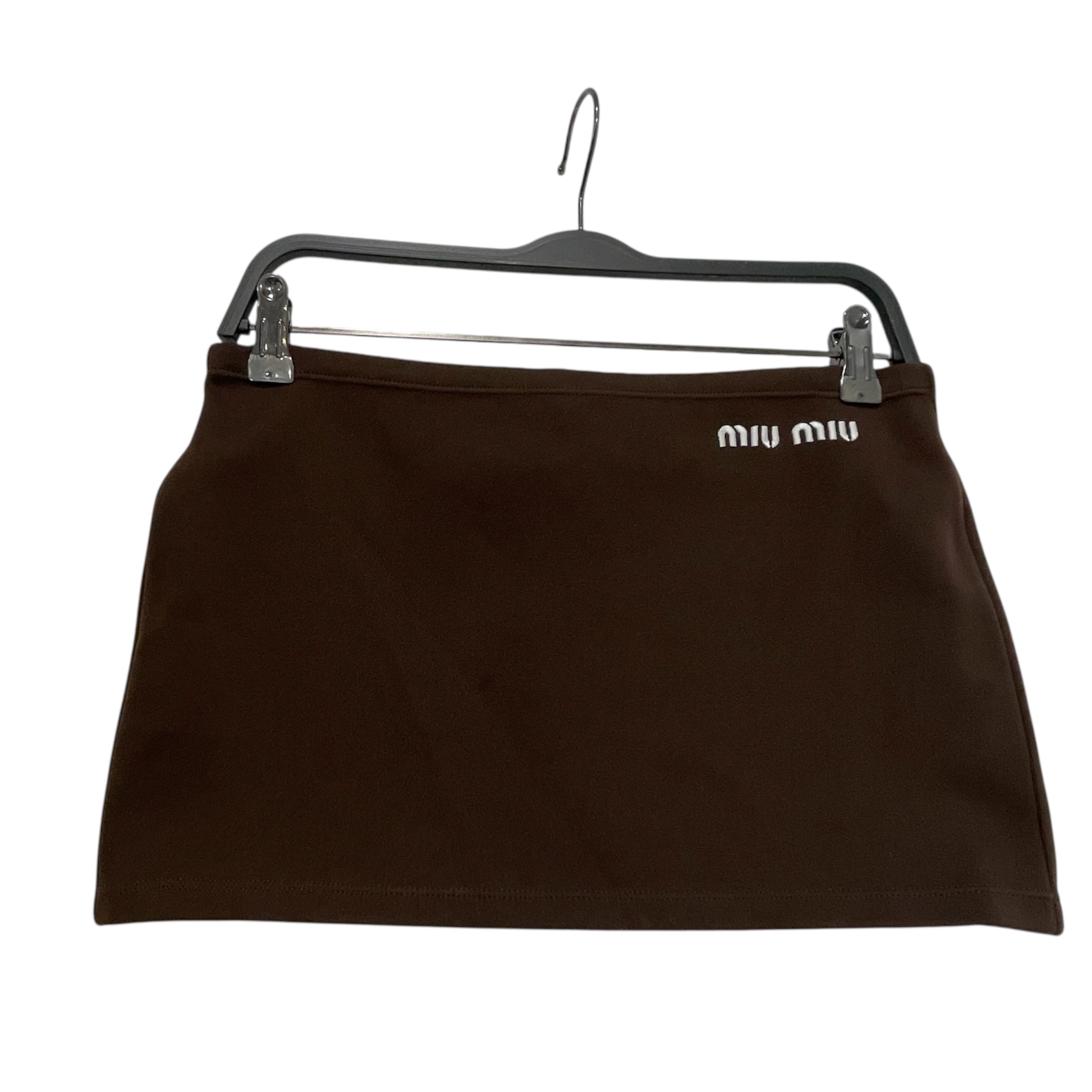 MIU MIU/Skirt/38/Nylon/BRW/Mini Length/Technical Yarn view 1