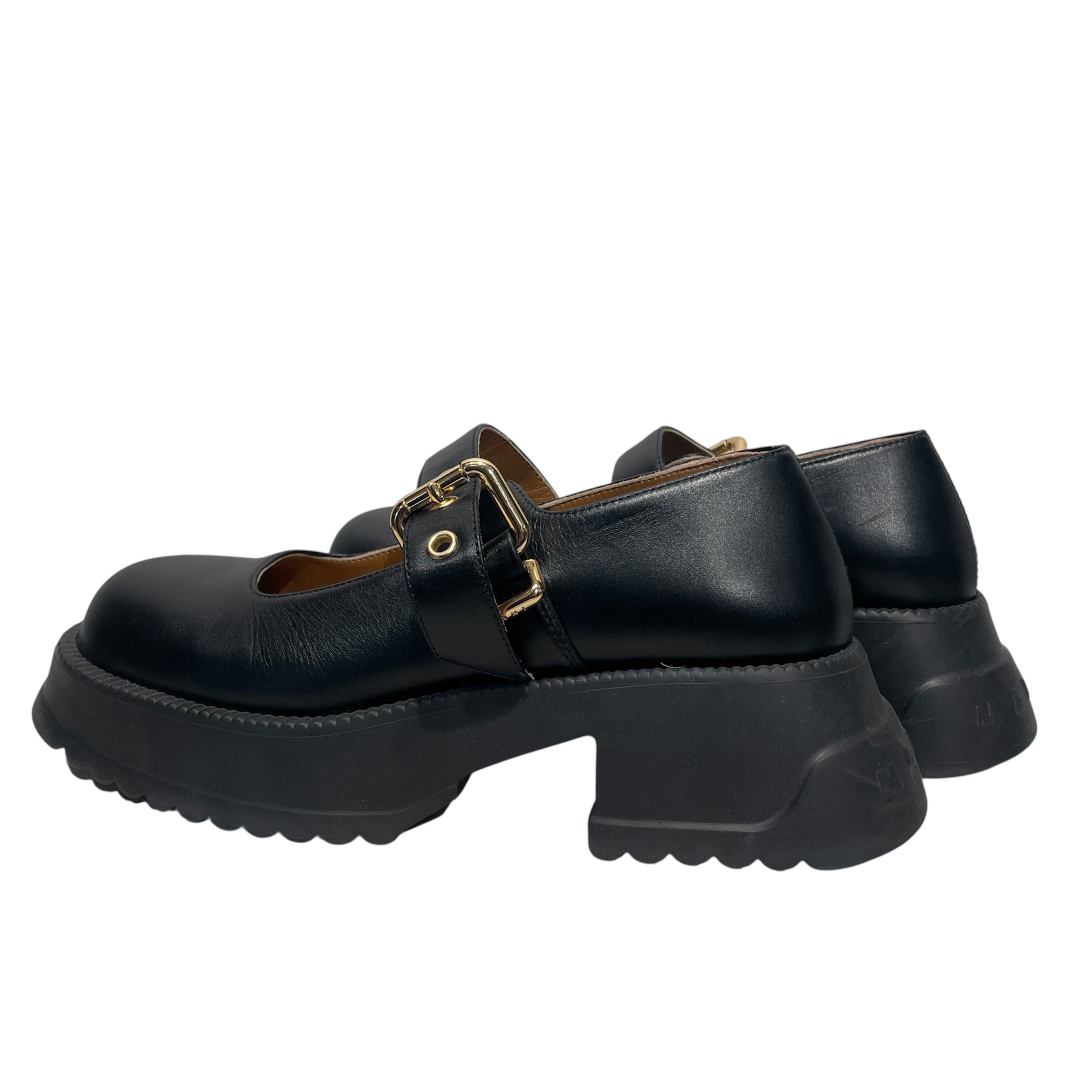 MARNI/Dress Shoes/US 8.5/Leather/BLK/MARY JANE view 2