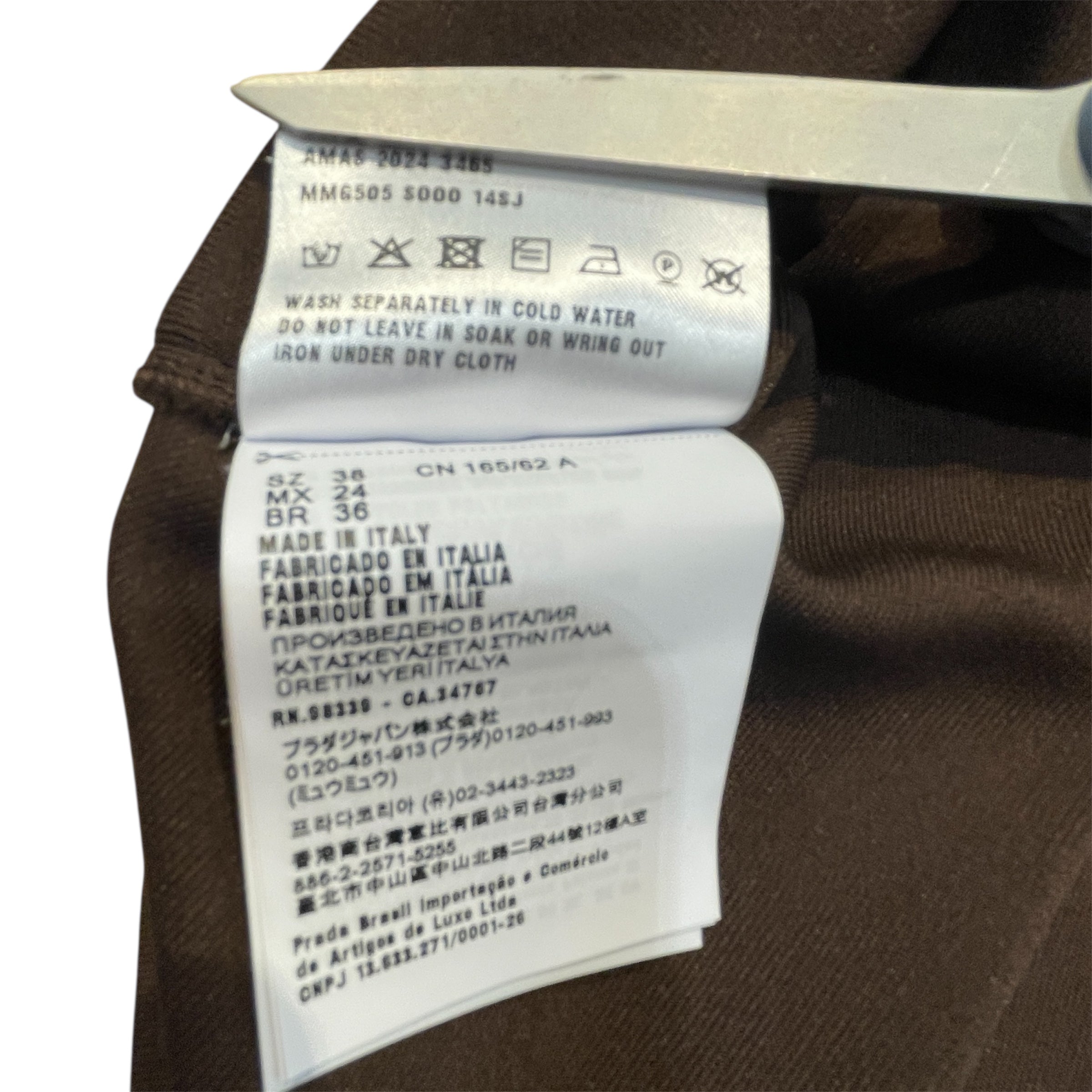 MIU MIU/Skirt/38/Nylon/BRW/Mini Length/Technical Yarn view 5