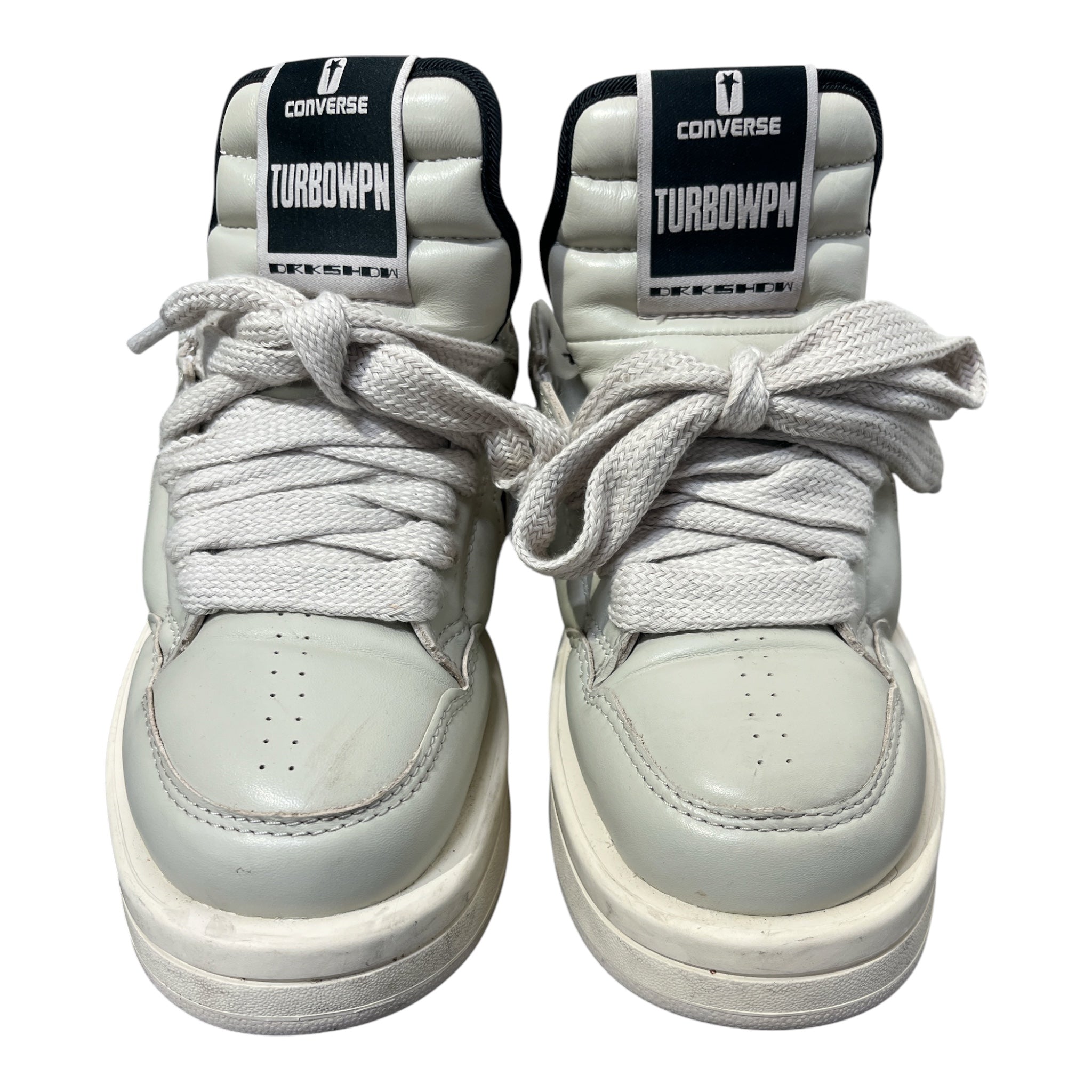 RICK OWENS DRKSHDW/Low-Sneakers/US 6/Leather/CRM/turbowpn - blk star side view 3