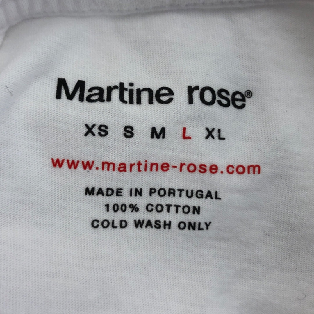 MARTINE ROSE/T-Shirt/L/Cotton/WHT/Graphic/ view 3