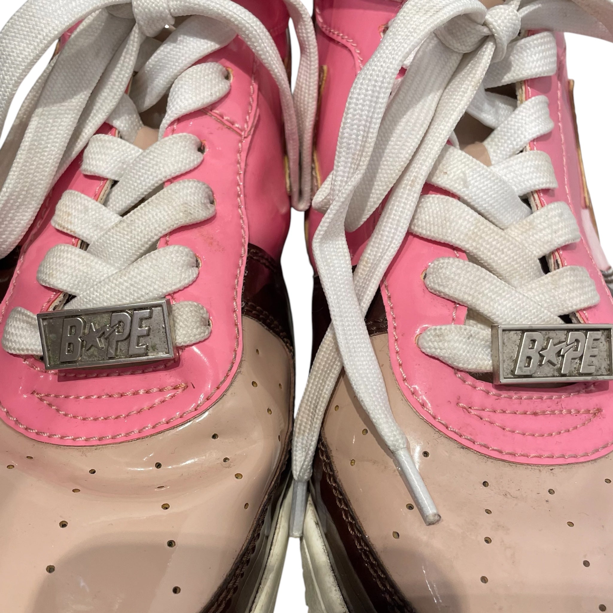 BAPE STA!/Hi-Sneakers/PNK/BRWN/PNK PATENT LEATHER view 5