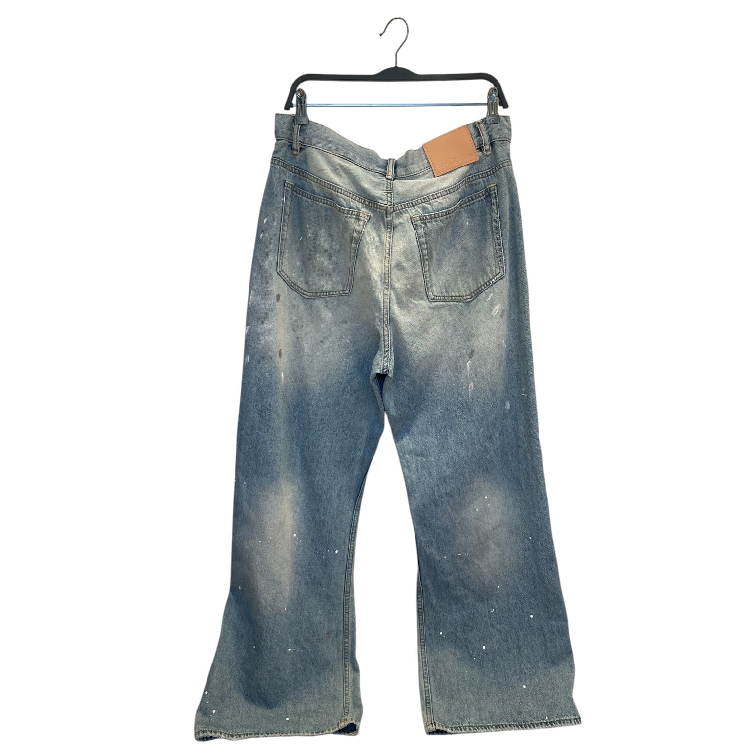 Acne Studios/Bootcut Pants/33/Denim/IDG/paint splatter/ view 2