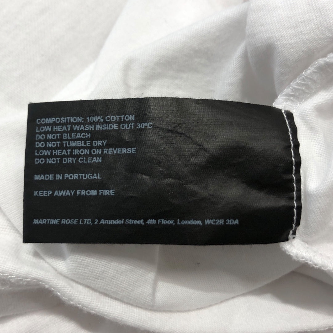 MARTINE ROSE/T-Shirt/L/Cotton/WHT/Graphic/ view 4