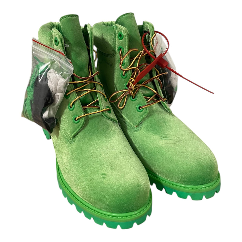OFF-WHITE/Timberland/Chukka Boots/US 9/Velour/GRN/GREEN SOLE