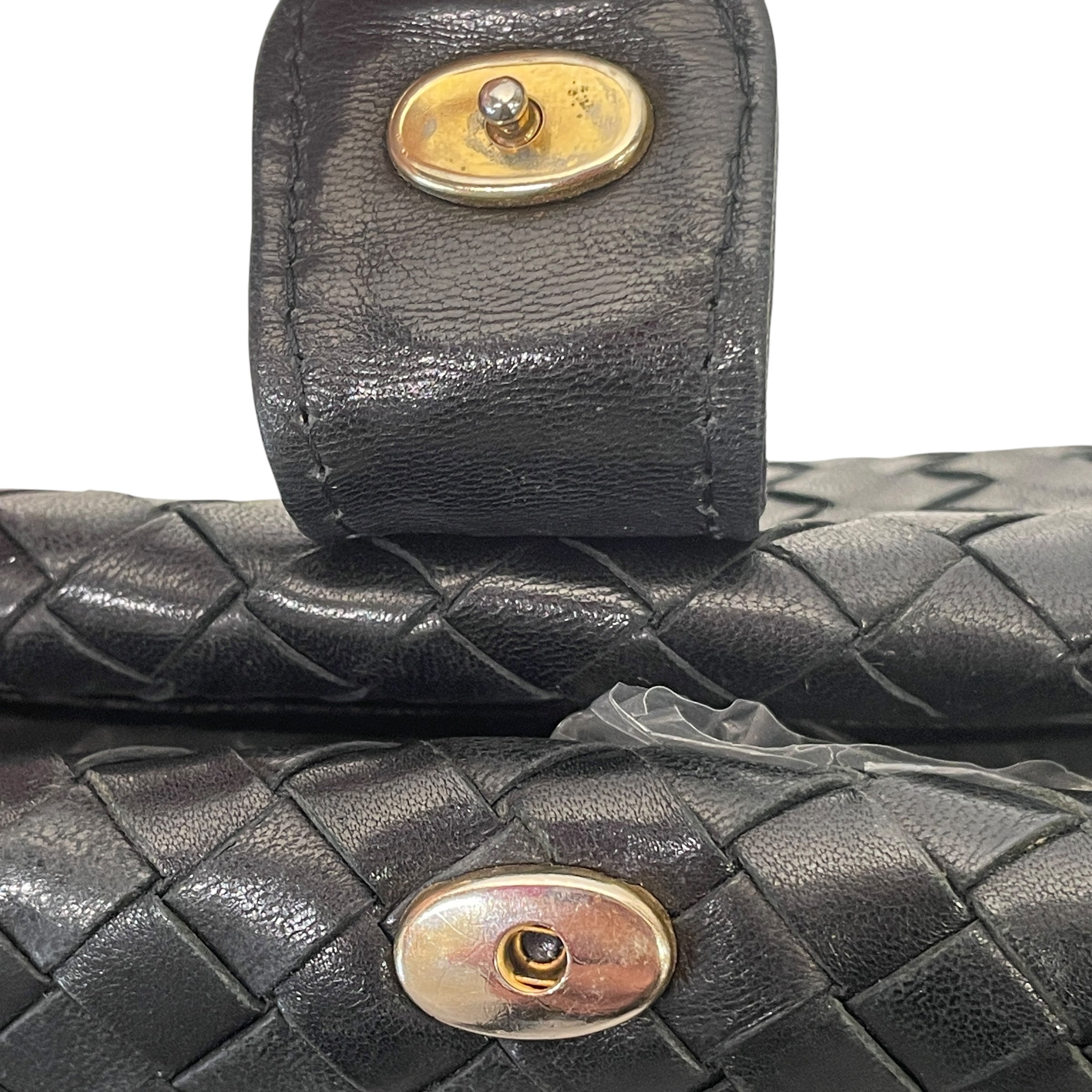 BOTTEGA VENETA/Bag/Leather/BLK/VINTAGE INTRECCIATO LAUREN view 5
