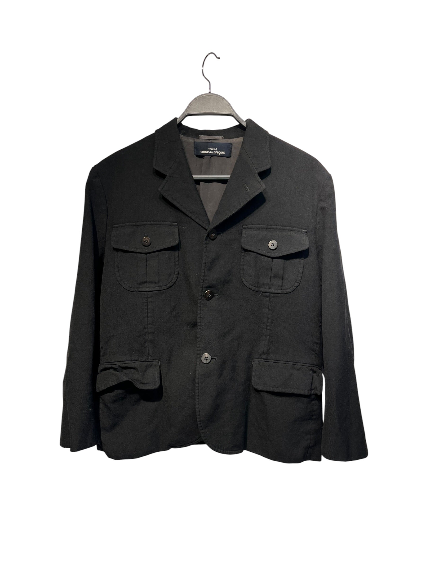 tricot COMME des GARCONS/LS Shirt/SS/Cotton/BLK/ view 1