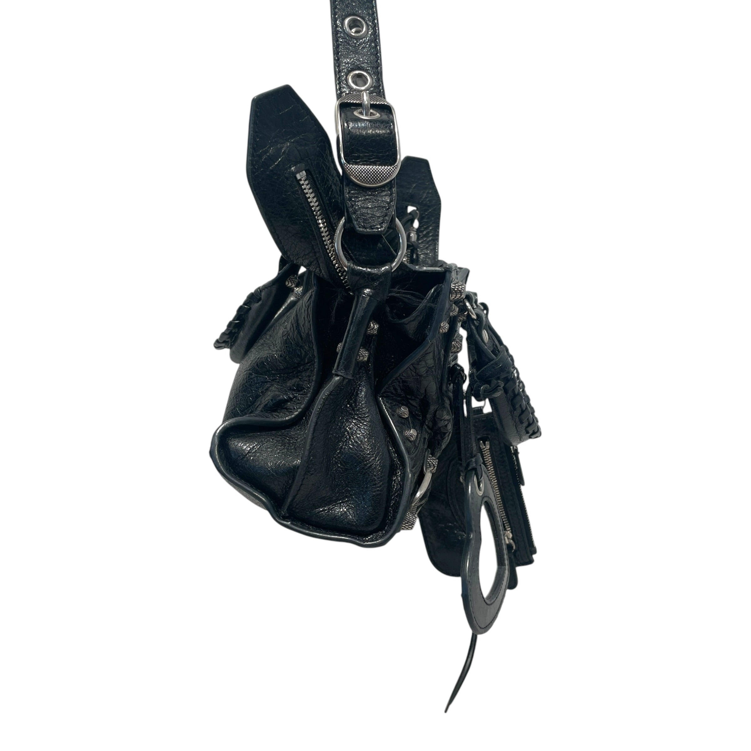 BALENCIAGA/Bag/Leather/BLK/City Bag view 3