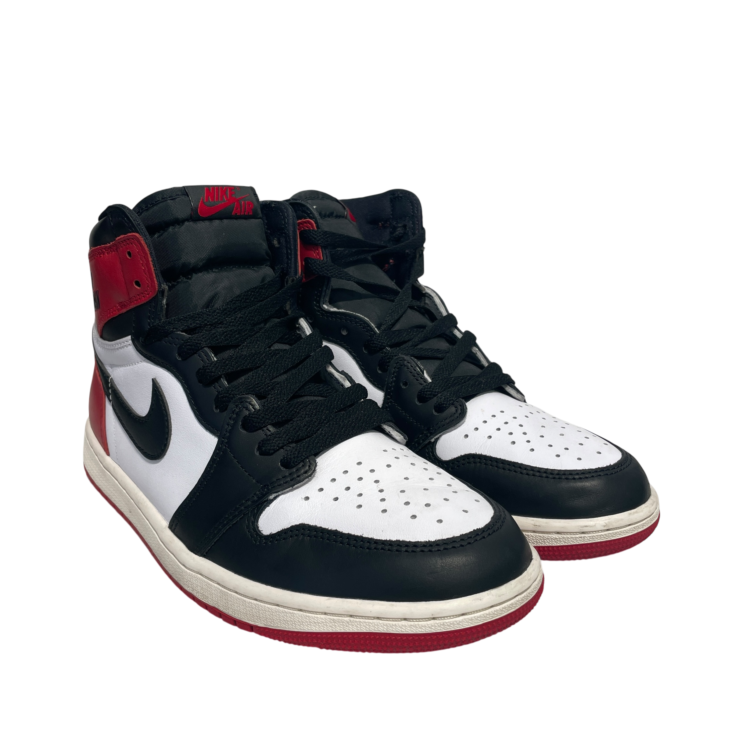 NIKE/Hi-Sneakers/US 9.5/Leather/RED/Jordan 1 OG Black Reimagined view 1