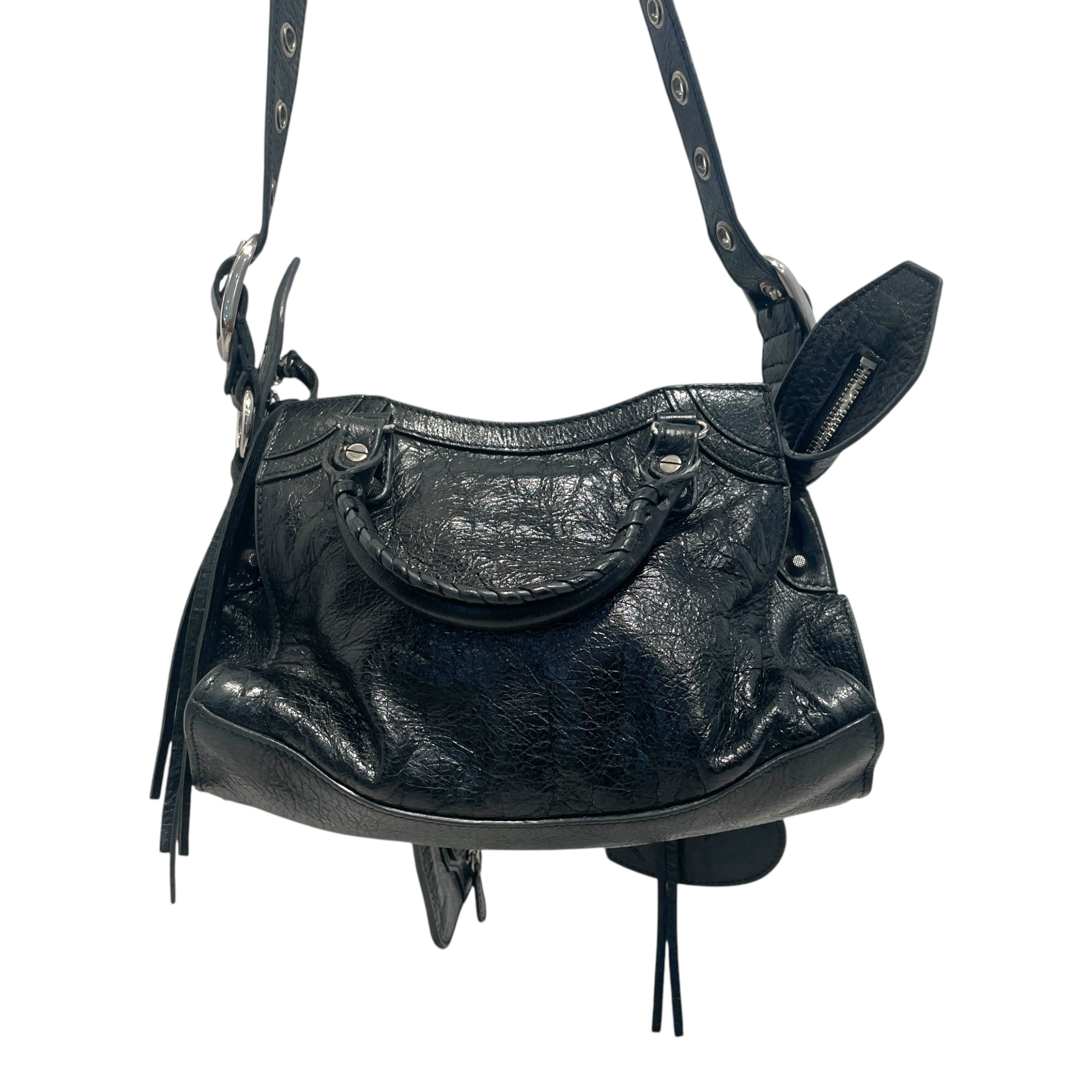 BALENCIAGA/Bag/Leather/BLK/City Bag view 4