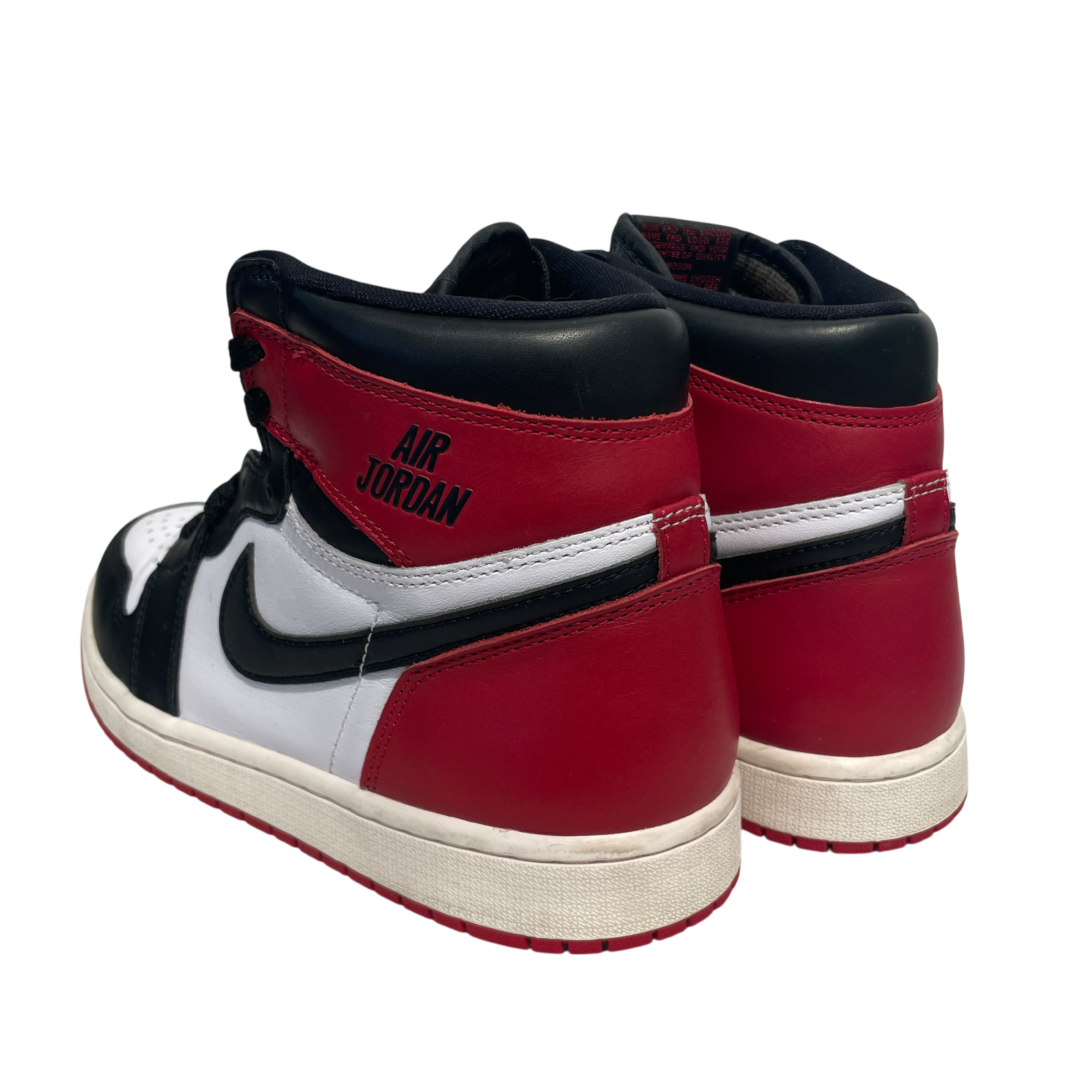 NIKE/Hi-Sneakers/US 9.5/Leather/RED/Jordan 1 OG Black Reimagined view 2