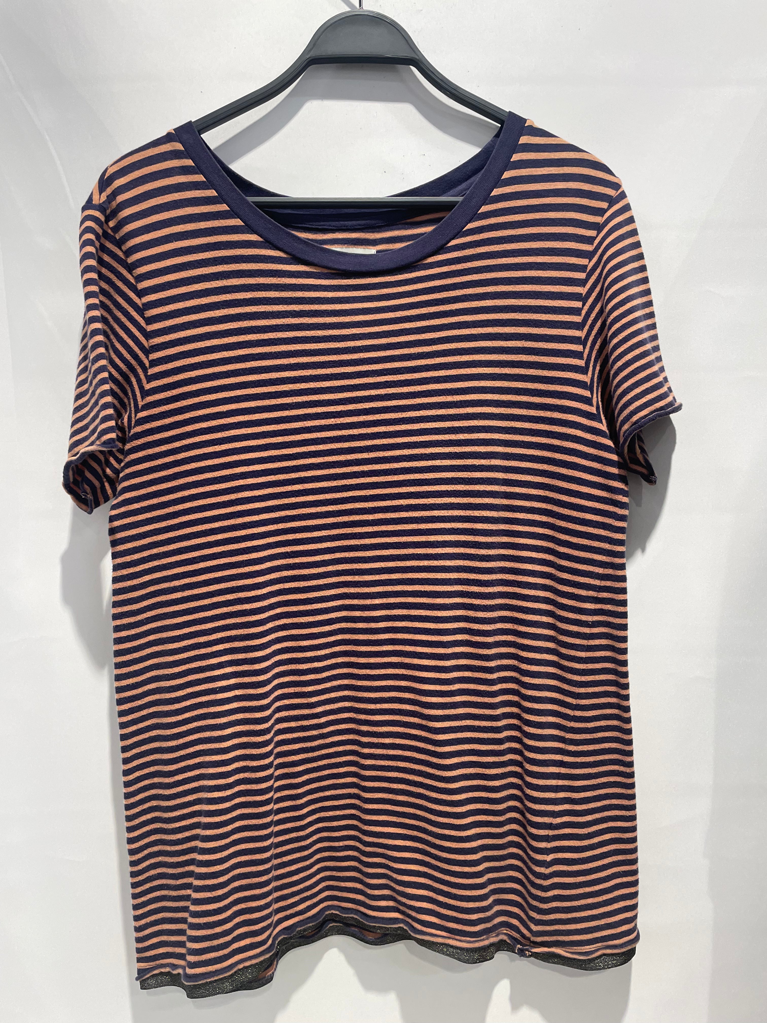 BED J.W. FORD/T-Shirt/2/Cotton/NVY/Stripe/Orange / Blue Stripe view 1