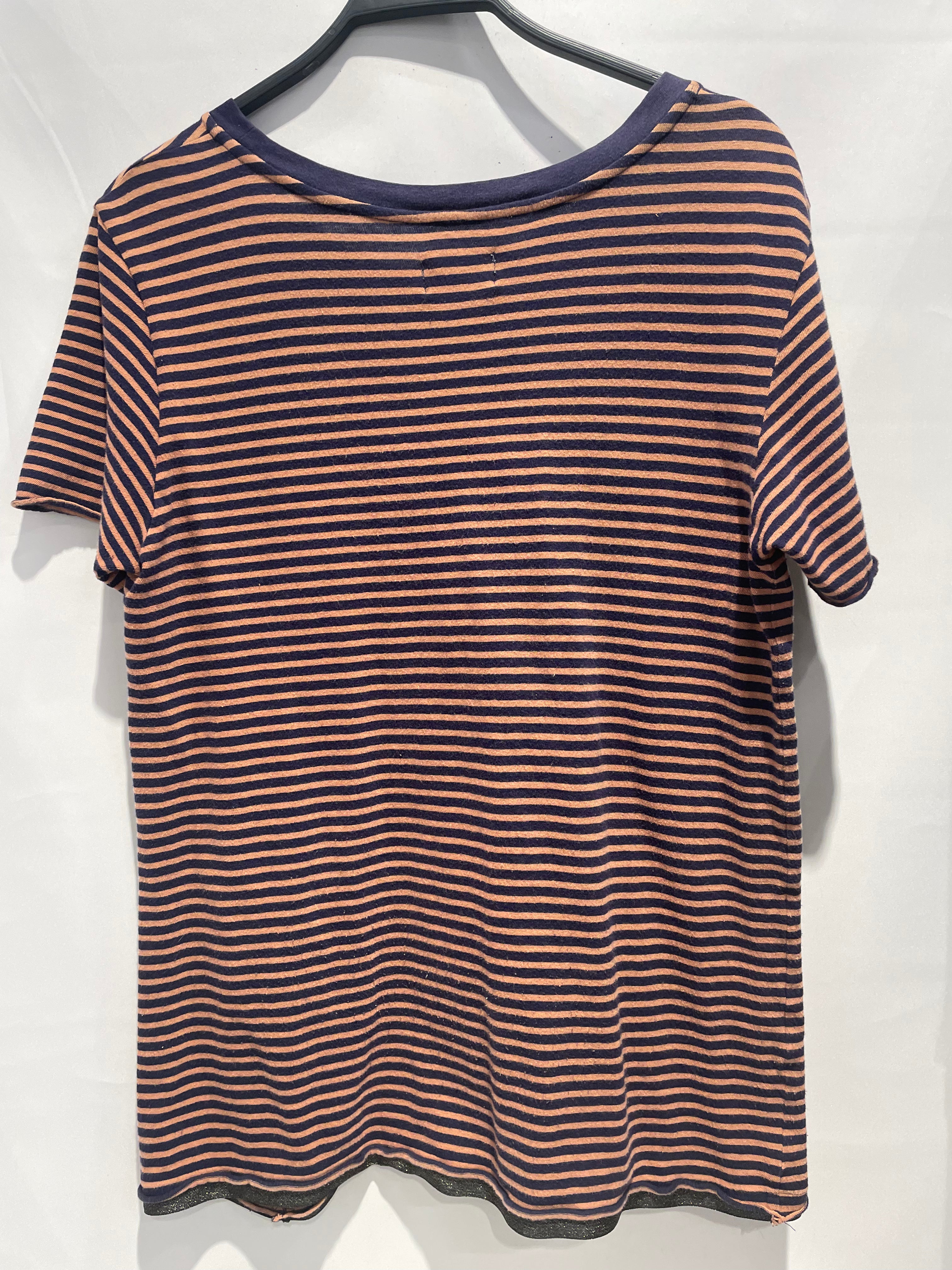 BED J.W. FORD/T-Shirt/2/Cotton/NVY/Stripe/Orange / Blue Stripe view 2