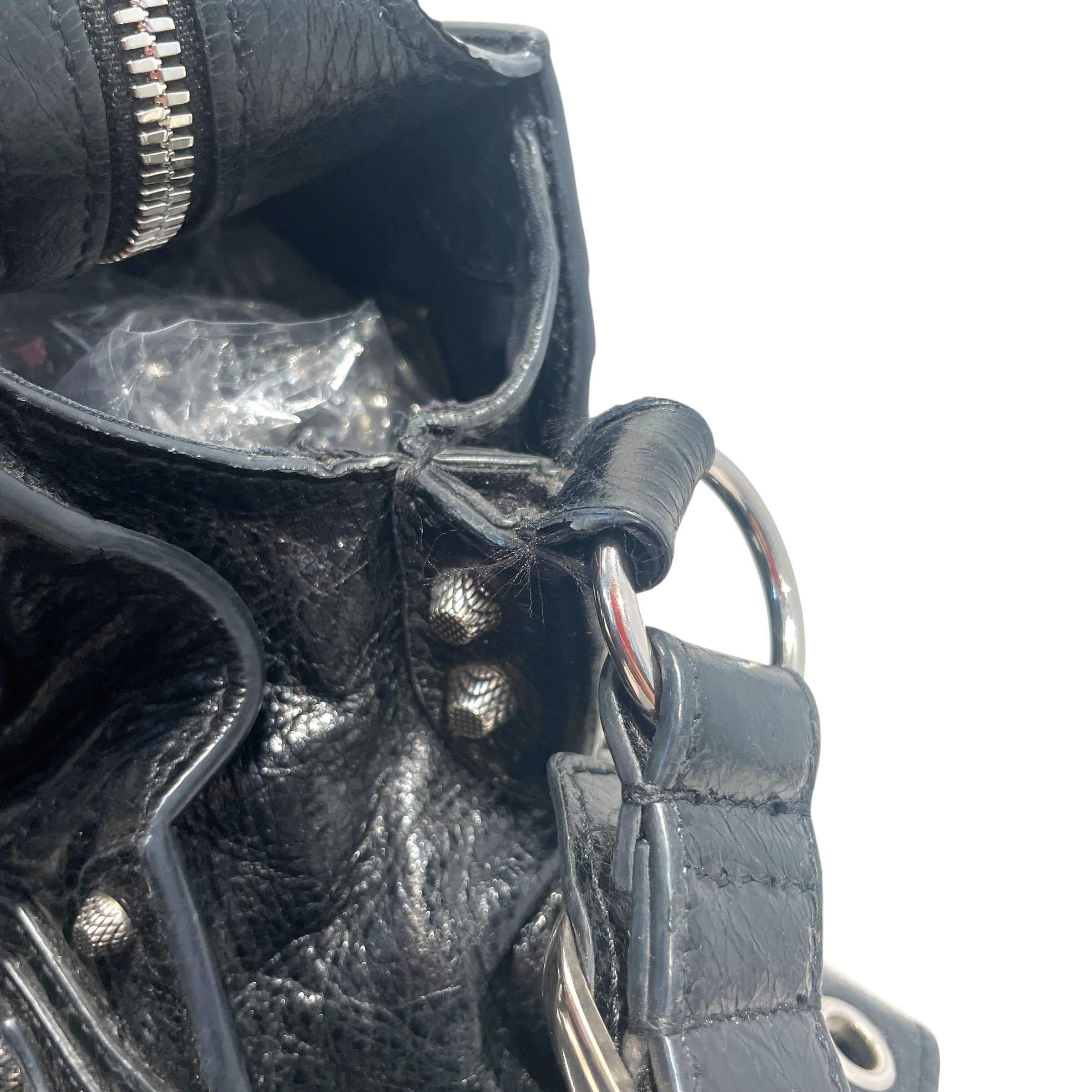 BALENCIAGA/Bag/Leather/BLK/City Bag view 7