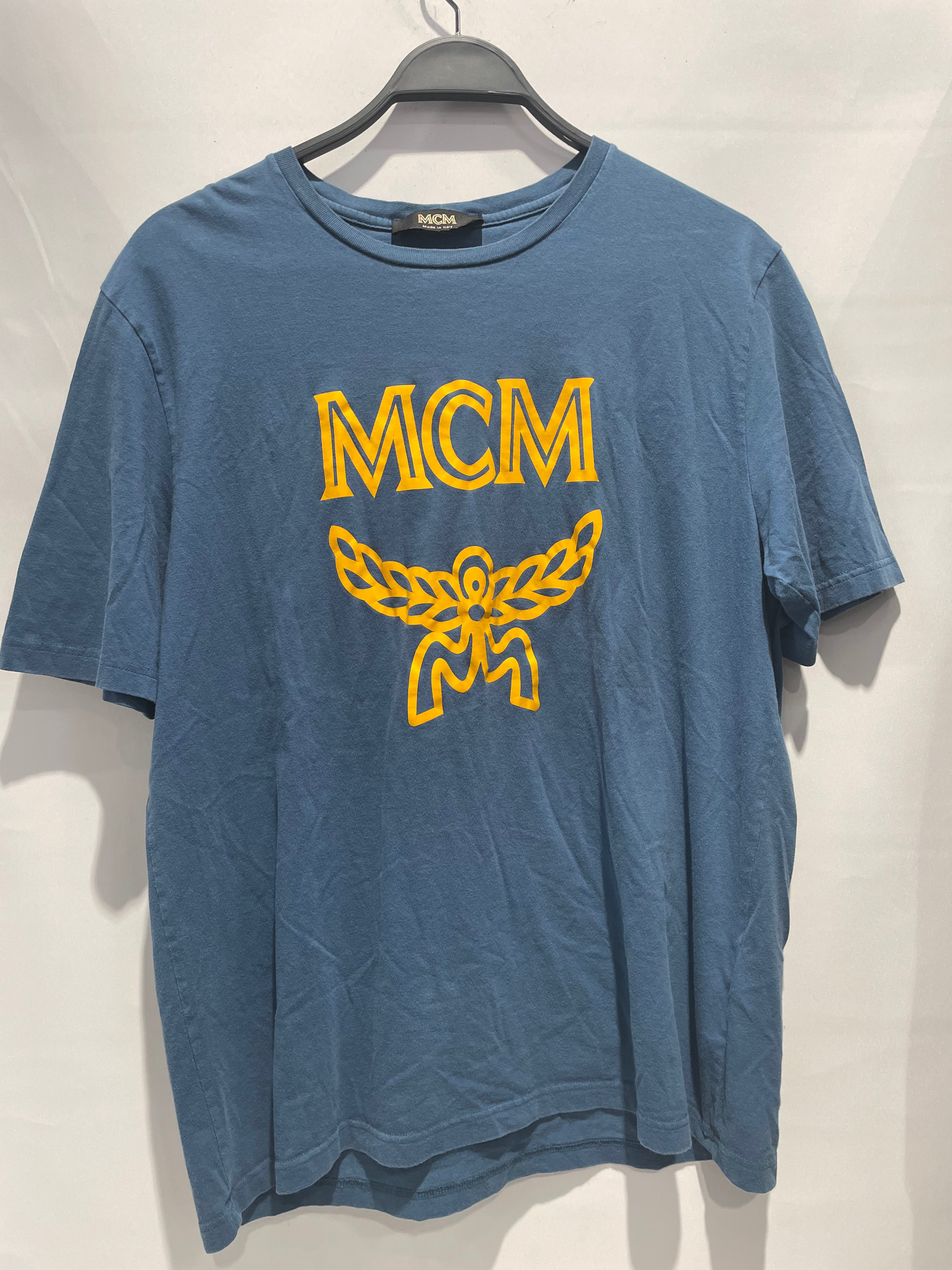 MCM/T-Shirt/XL/Cotton/BLU/Graphic/Laurel Logo view 1