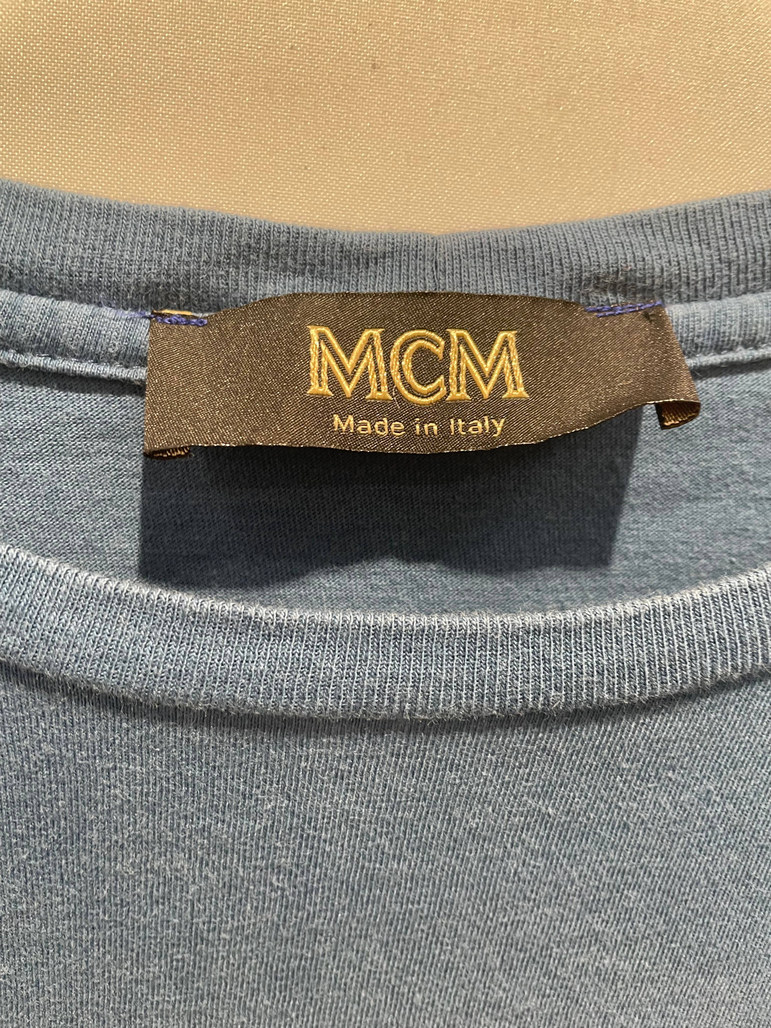 MCM/T-Shirt/XL/Cotton/BLU/Graphic/Laurel Logo view 3