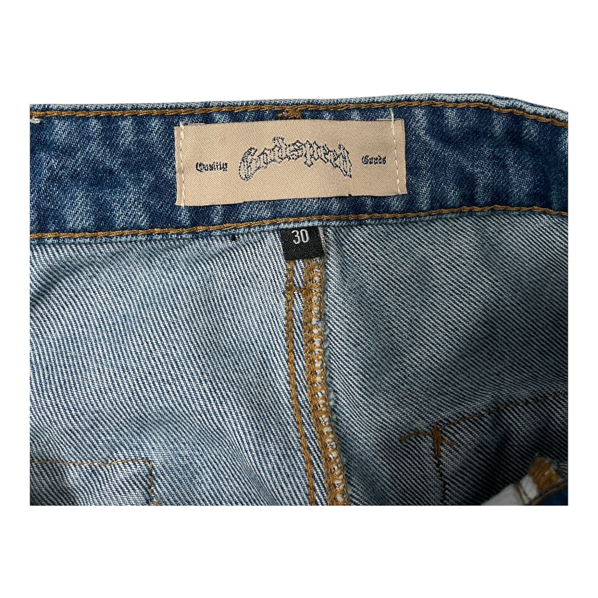 GODSPEED NEW YORK/Pants/30/Denim/IDG/ZIP CARGOS BLUE WASH view 3