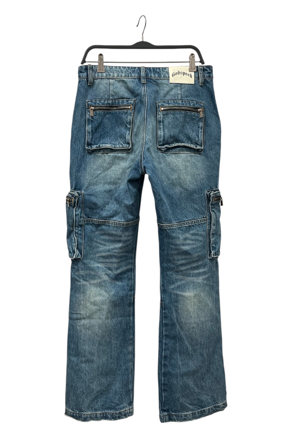 GODSPEED NEW YORK/Pants/30/Denim/IDG/ZIP CARGOS BLUE WASH view 2