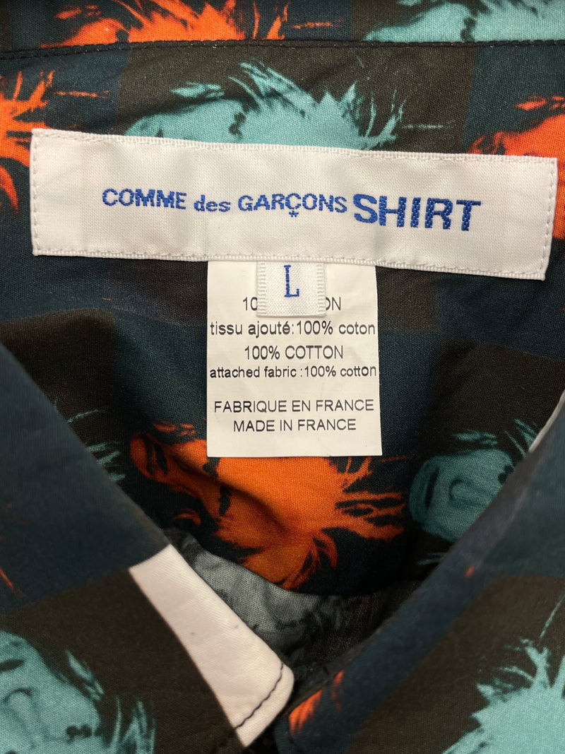 COMME des GARCONS SHIRT/LS Shirt/L/Cotton/MLT/Graphic/Poplin Print Andy Warhol