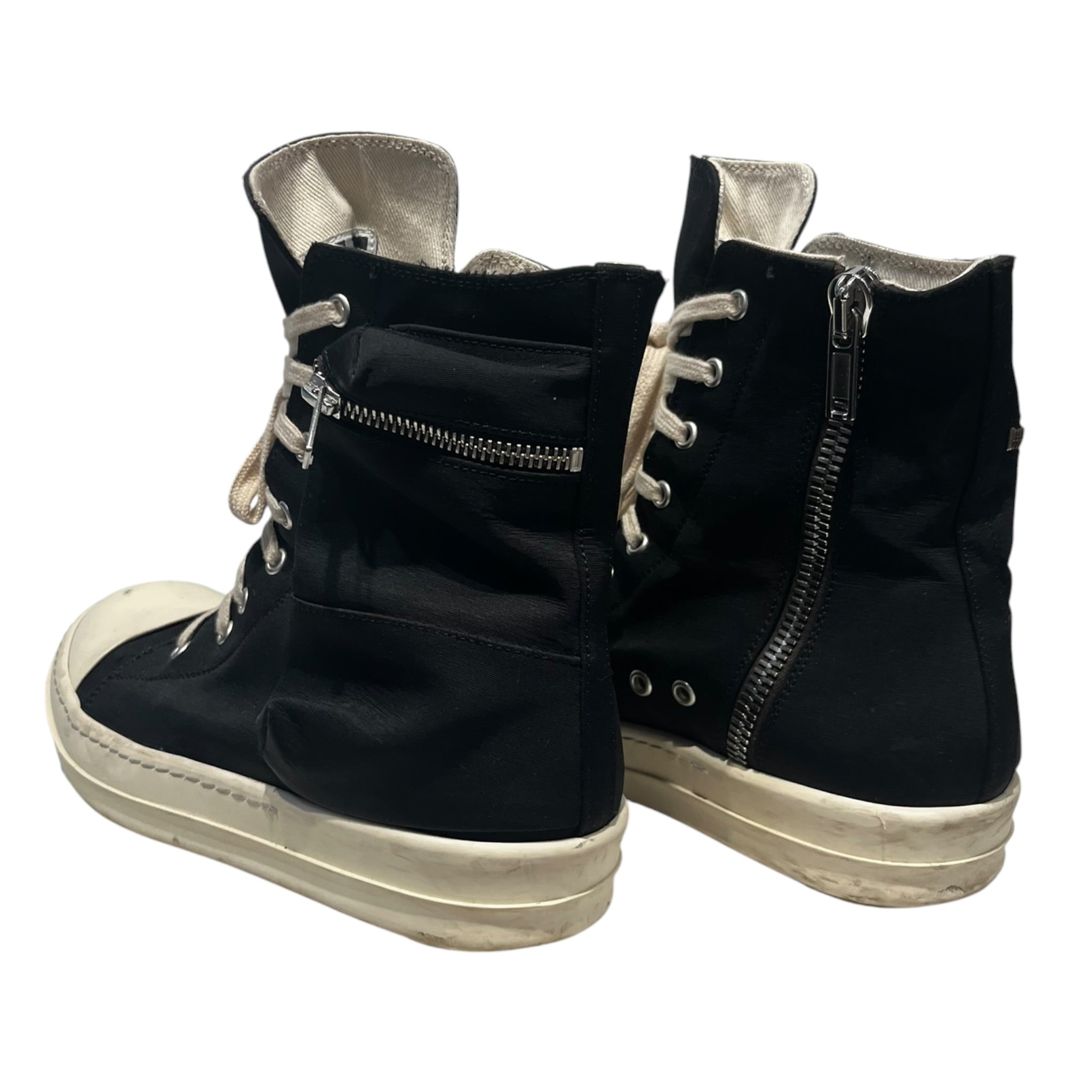 Rick Owens/Hi-Sneakers/EU 40.5/Cotton/BLK/DARKSHADOW FOGMACHINE W POCKET view 2