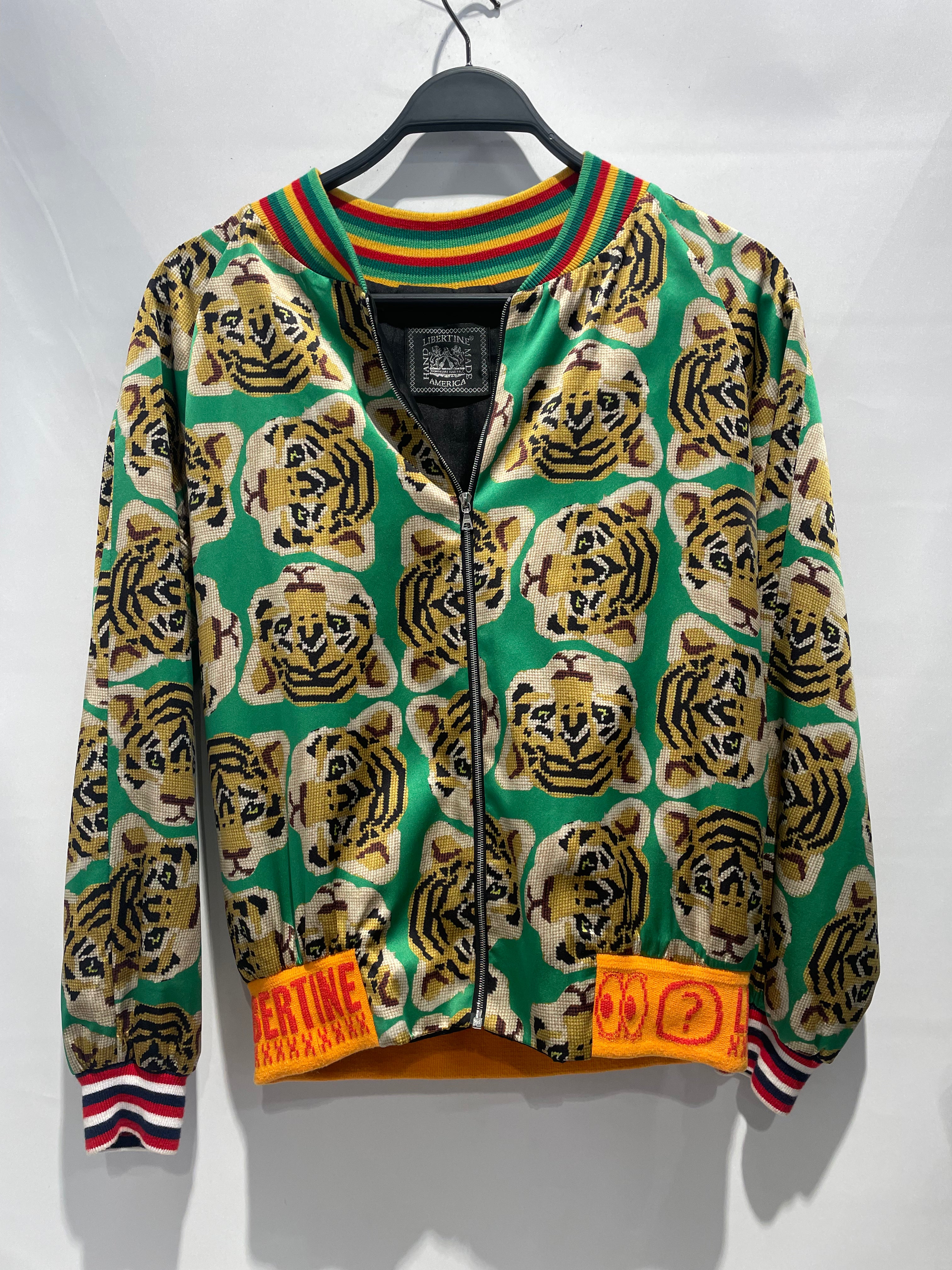 Libertine/Jacket/M/Silk/GRN/Animal Pattern/tigers print view 1