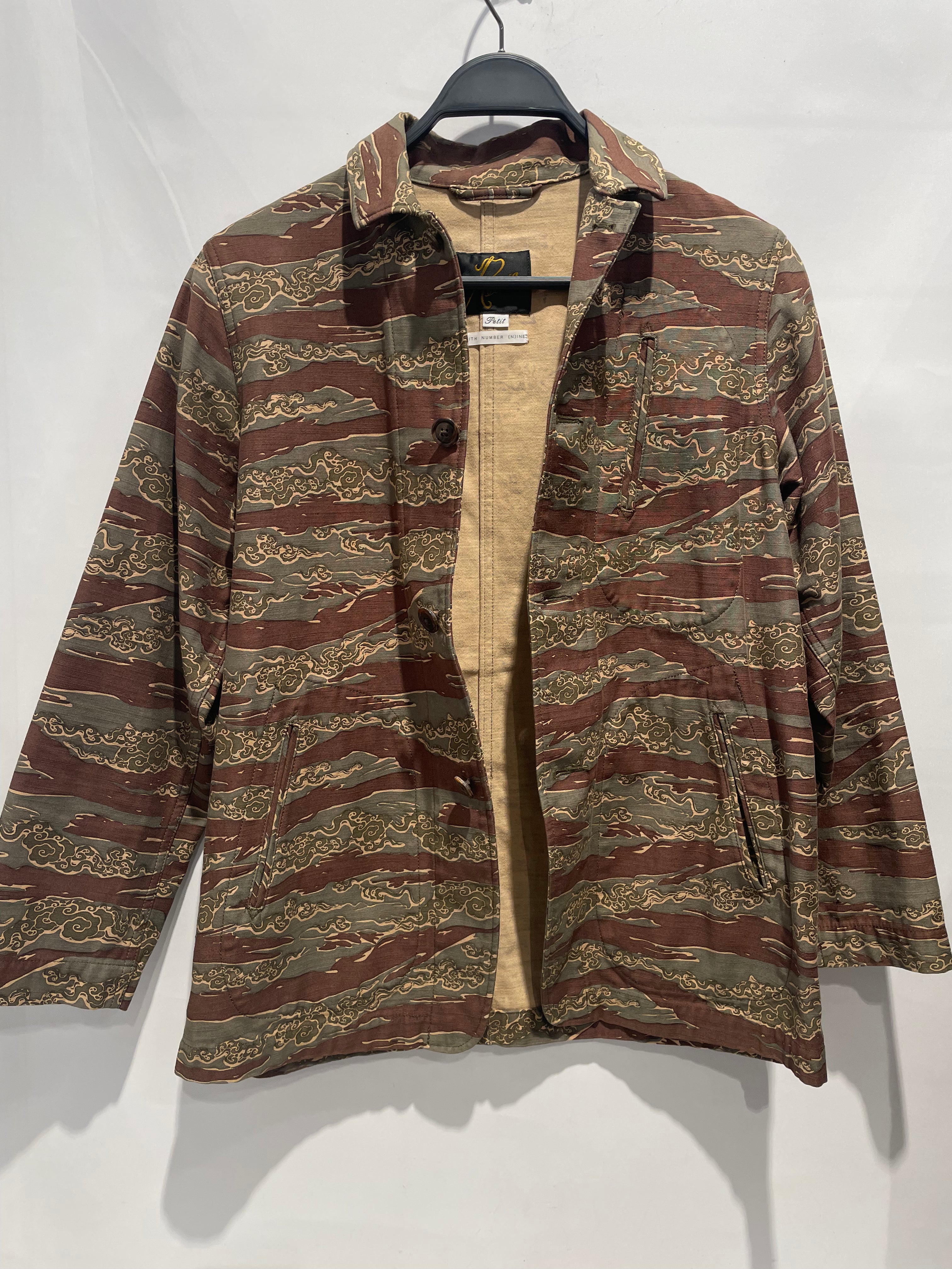 Needles/NUMBER (N)INE/Spring Coat/S/Cotton/GRN/Camouflage/Tiger Camo waistcoat view 1
