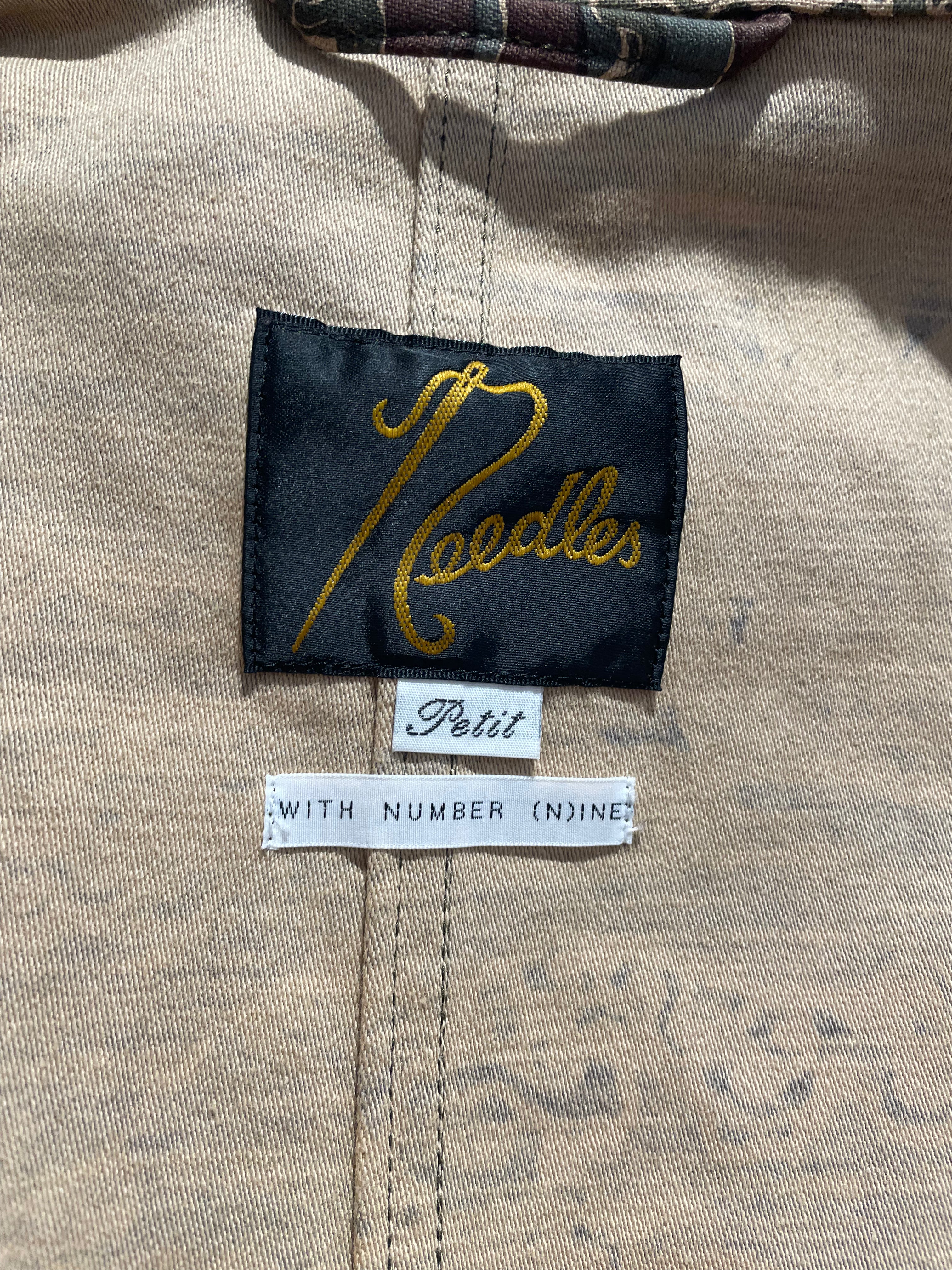 Needles/NUMBER (N)INE/Spring Coat/S/Cotton/GRN/Camouflage/Tiger Camo waistcoat view 3