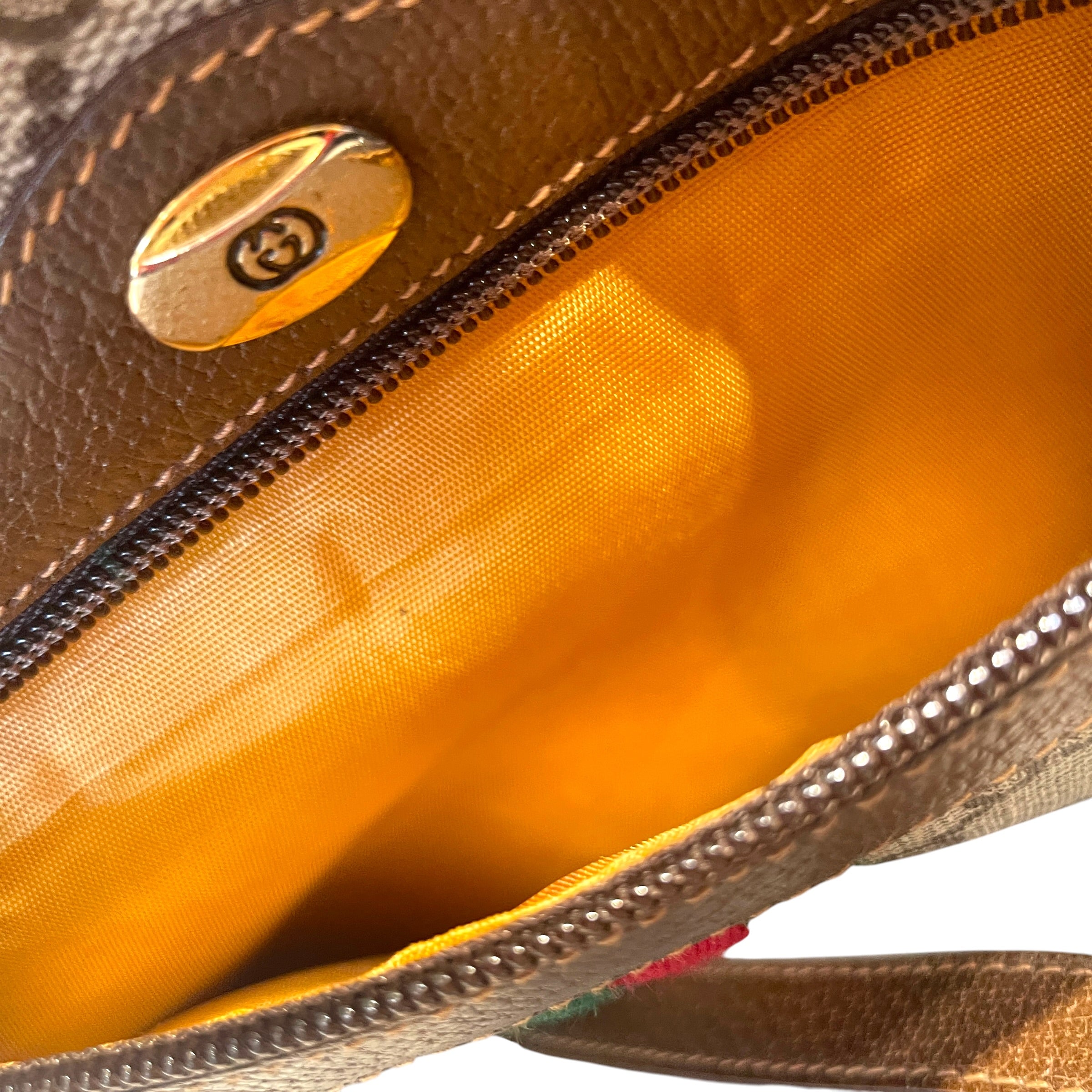 GUCCI/Cross Body Bag/Monogram/Leather/BRW/GG Ophidia Web Stripe Bag view 6