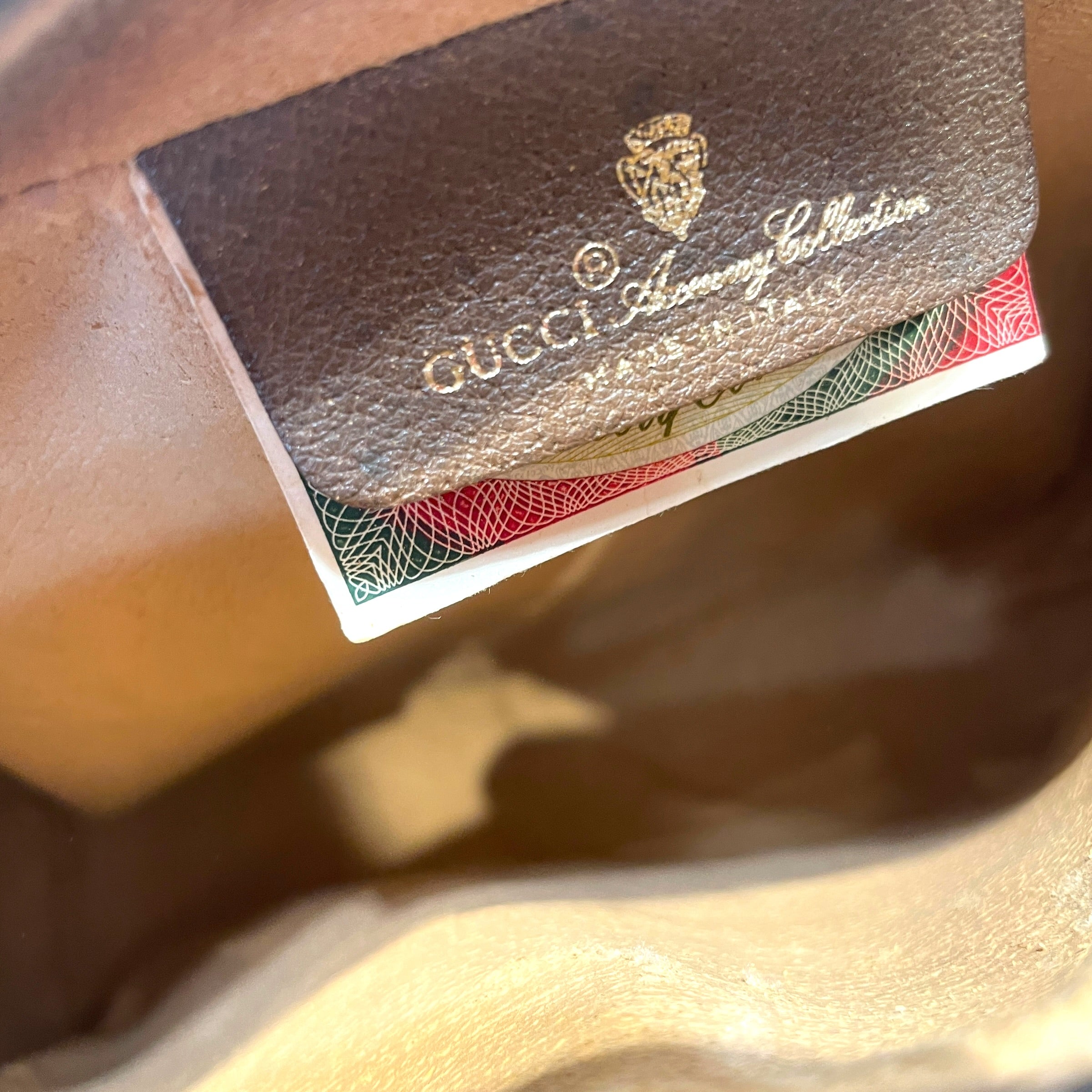 GUCCI/Cross Body Bag/Monogram/Leather/BRW/GG Ophidia Web Stripe Bag view 7