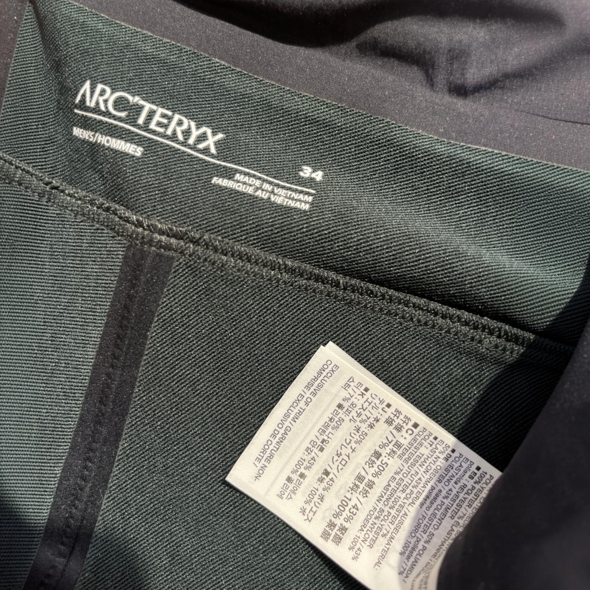 ARC'TERYX/Pants/34/Nylon/BLK/BUCKLE BELT view 3