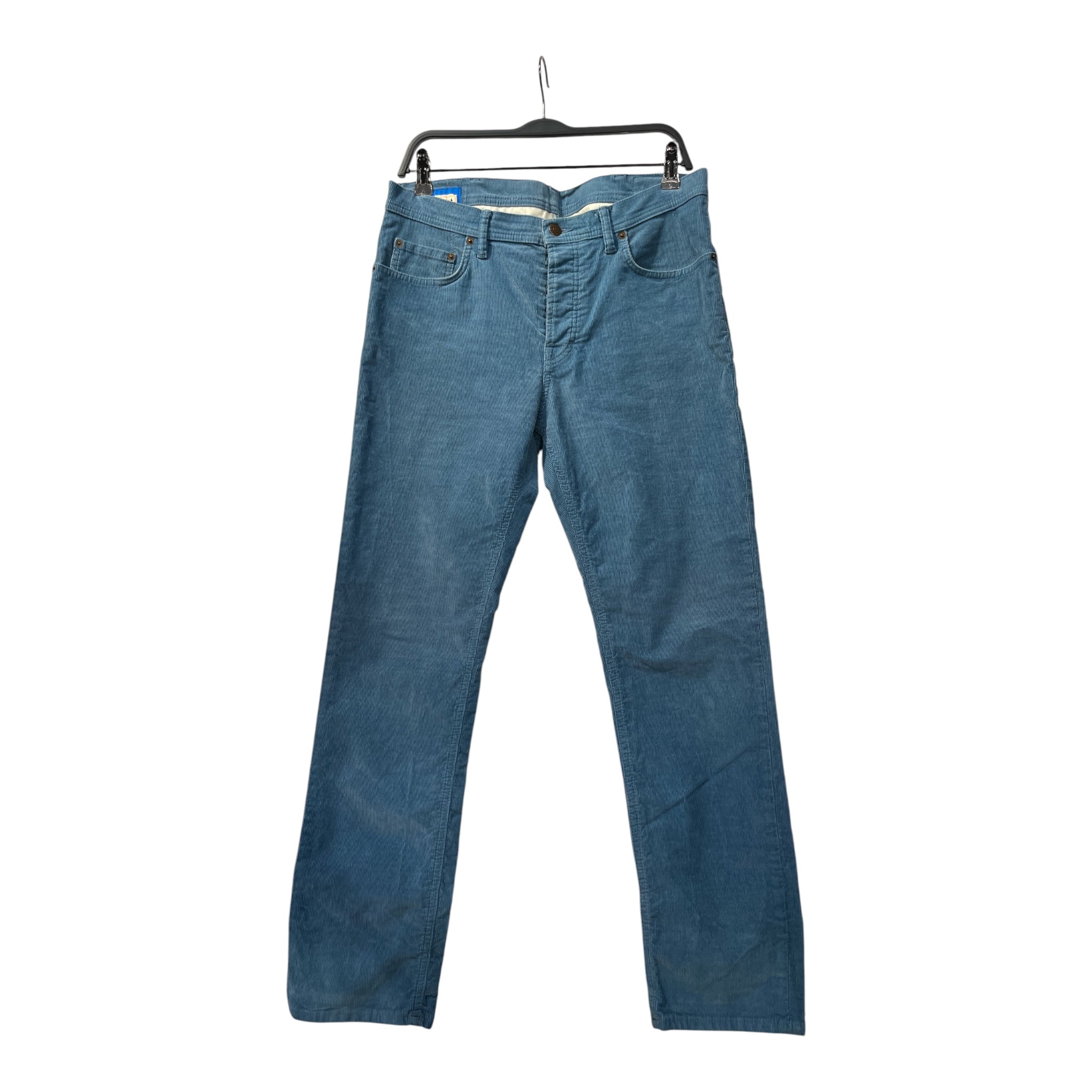 Acne Studios/Straight Pants/33/Cotton/BLU/CURDUROY view 1