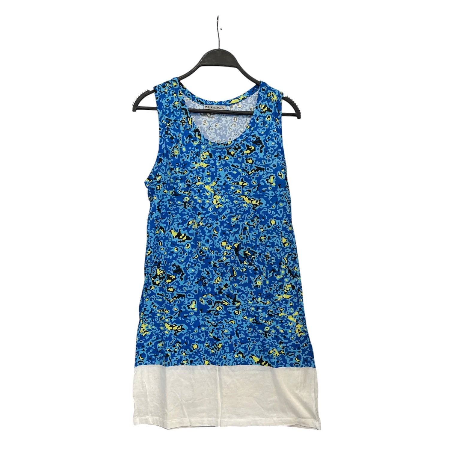 BALENCIAGA/SL Dress/M/Floral Pattern/Cotton/BLU/ view 1