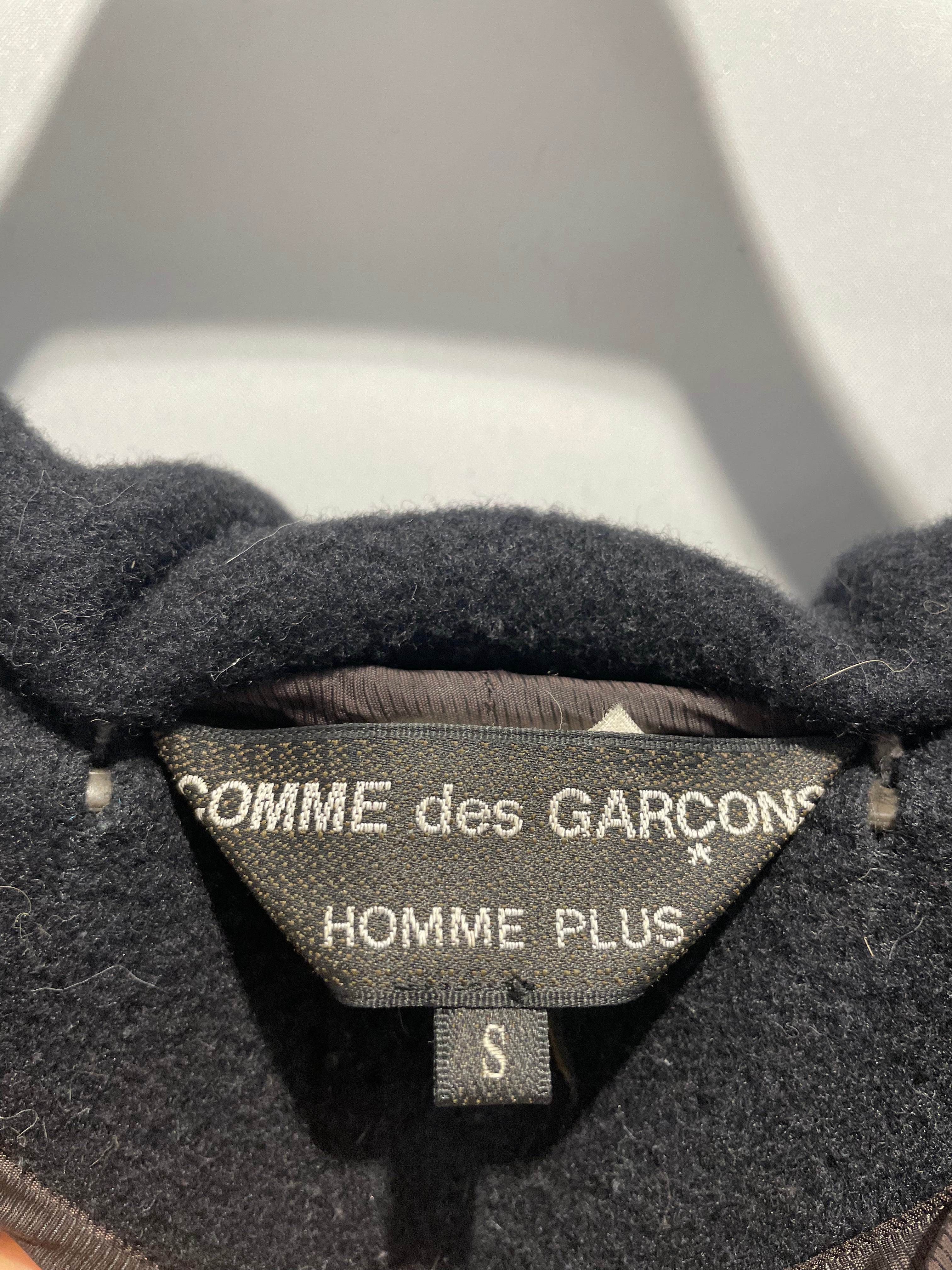 COMME des GARCONS HOMME PLUS/Jacket/S/Wool/NVY/Modular Trench view 4