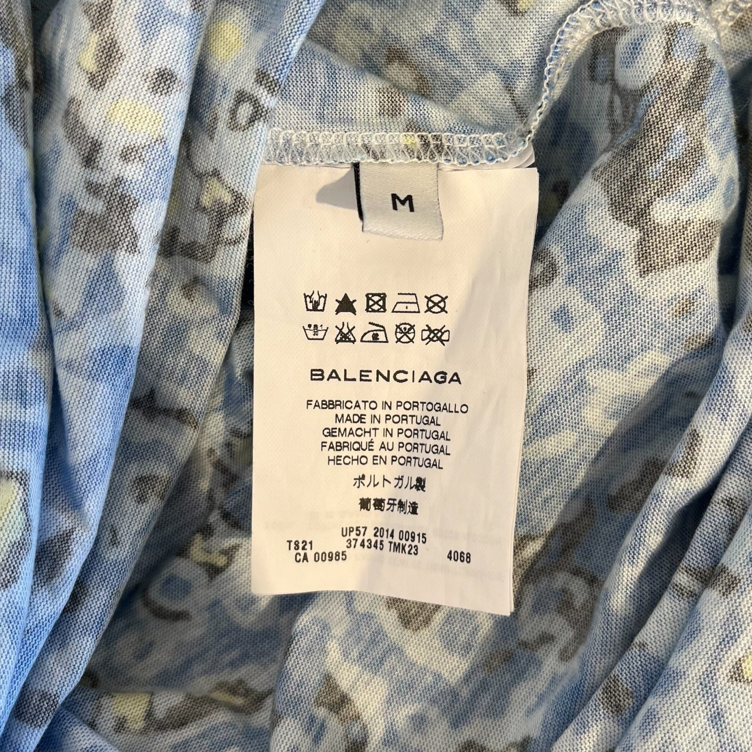 BALENCIAGA/SL Dress/M/Floral Pattern/Cotton/BLU/ view 4