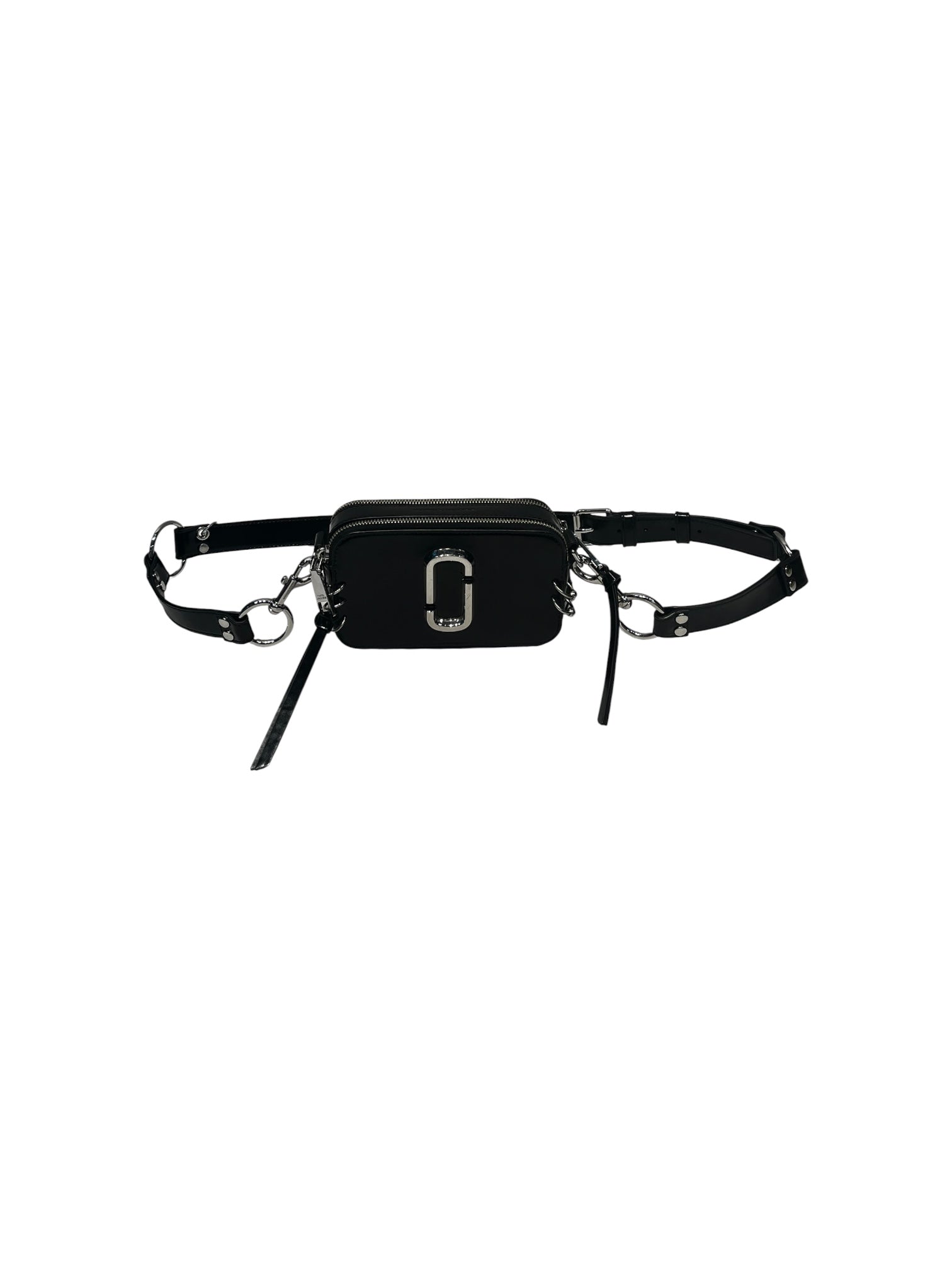 MARC JACOBS/Cross Body Bag/BLK/SNAPSHOT BAG WITH SILVER PIERC view 1