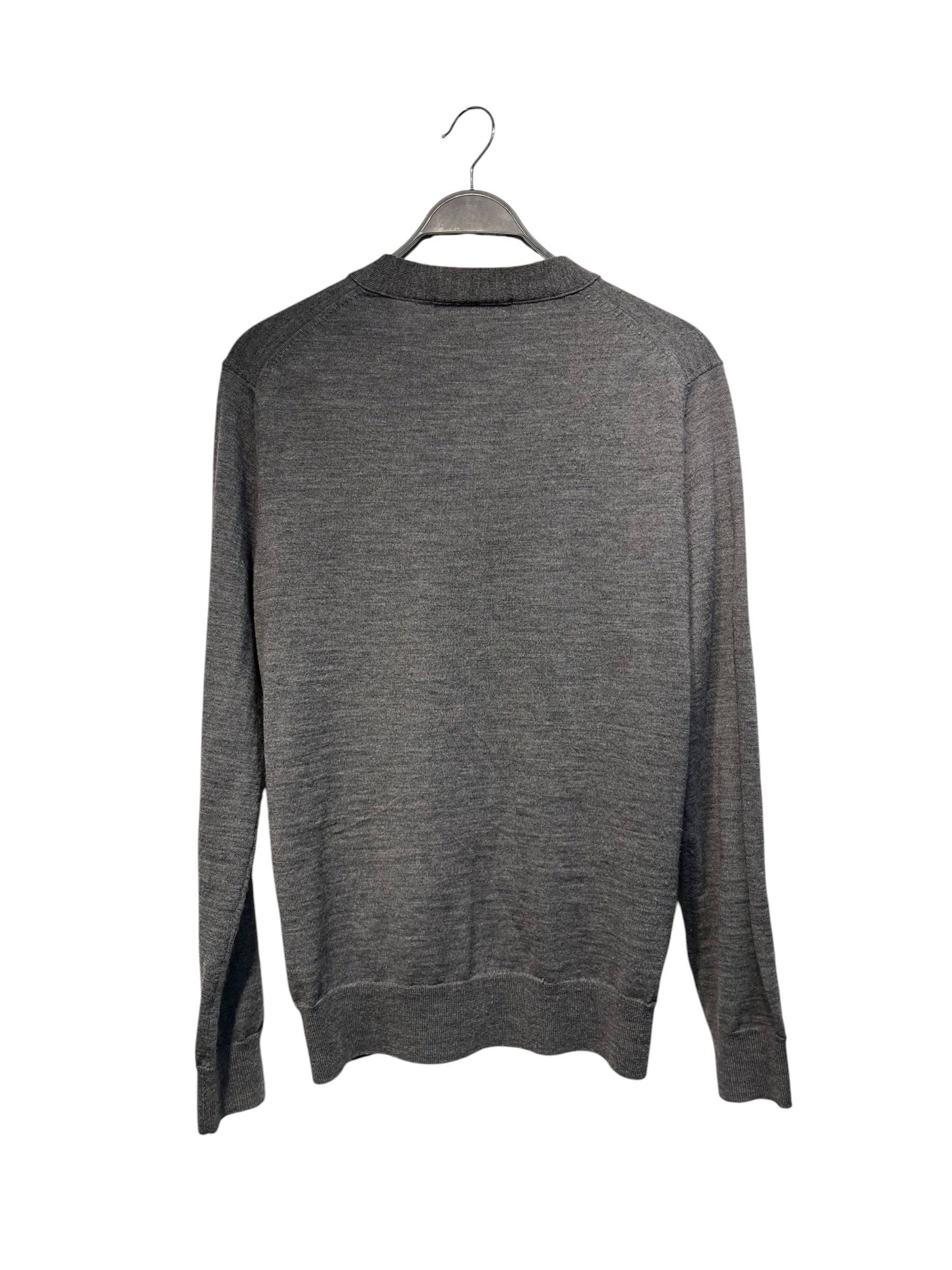 COMME des GARCONS HOMME/Cardigan/L/Cotton/GRY/Homme Deux large 5 Cardigan view 2