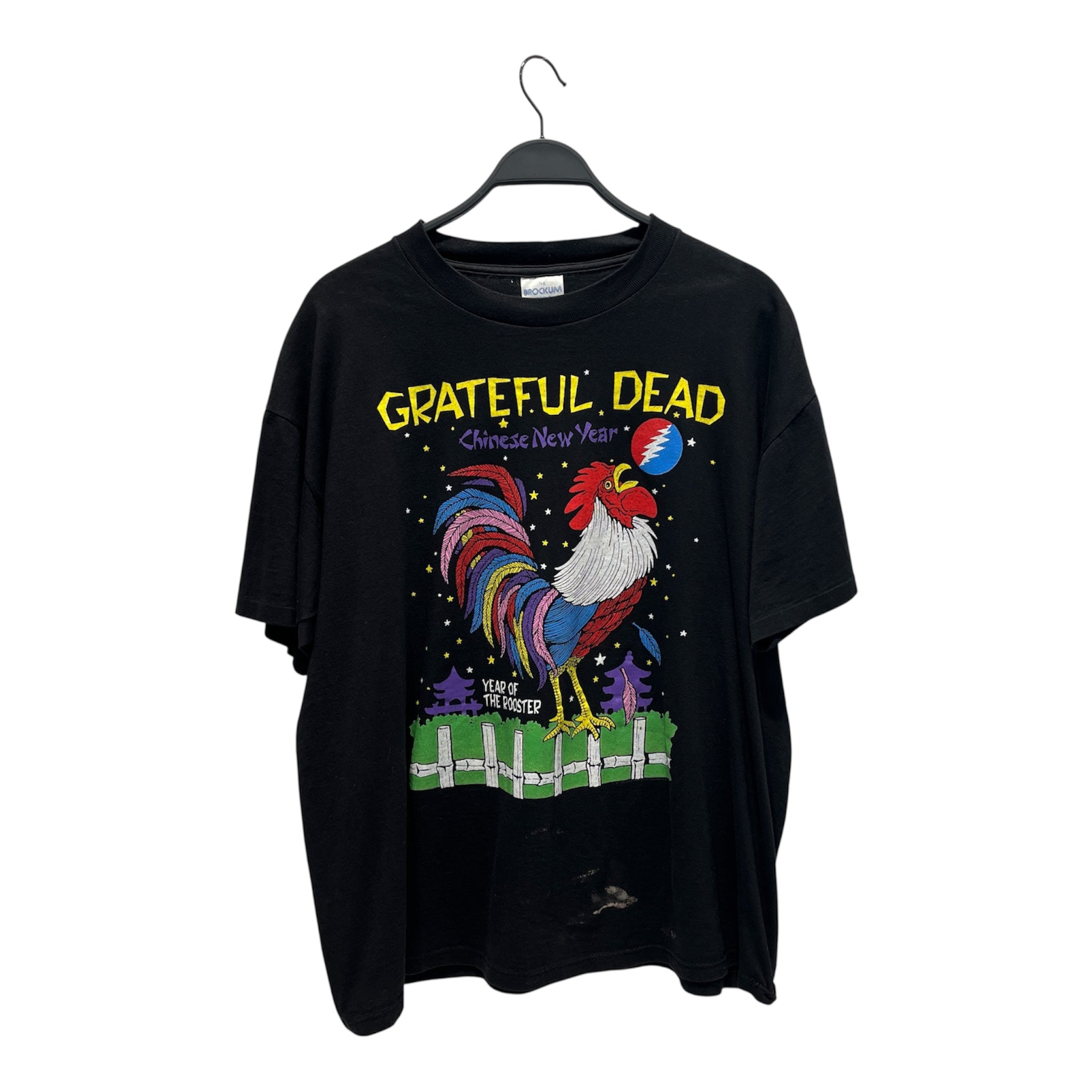 GRATEFUL DEAD/Vintage/T-Shirt/XL/Cotton/BLK/All Over Print/Rare 1993 Chinese New Year Tee view 1