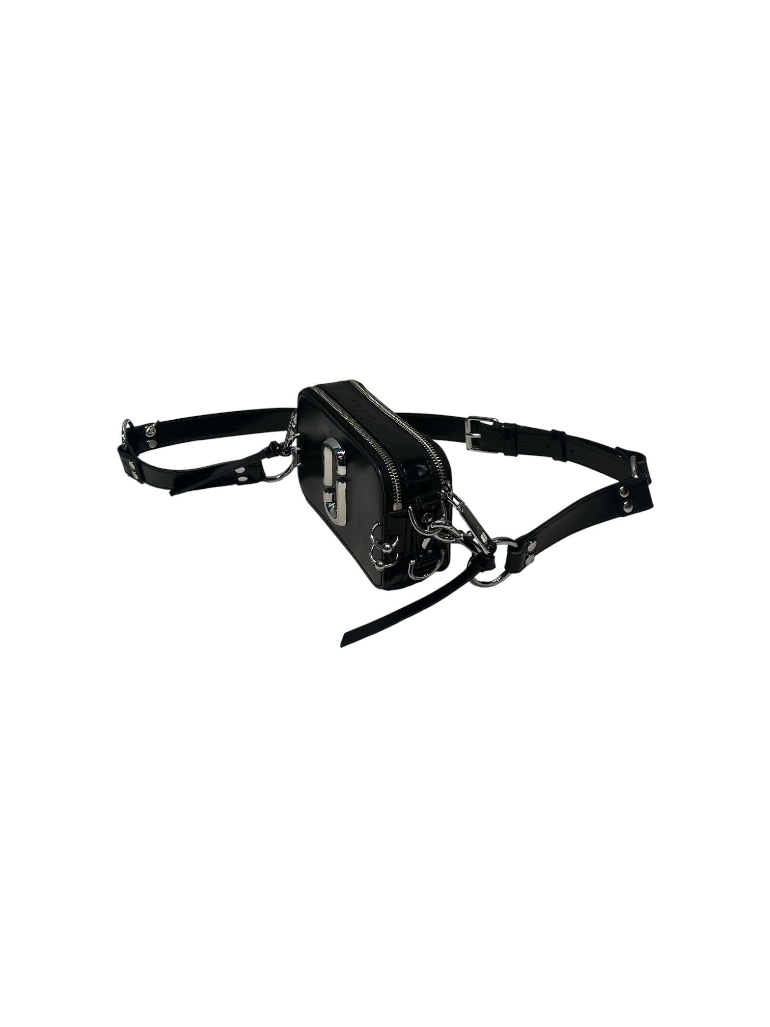 MARC JACOBS/Cross Body Bag/BLK/SNAPSHOT BAG WITH SILVER PIERC view 4