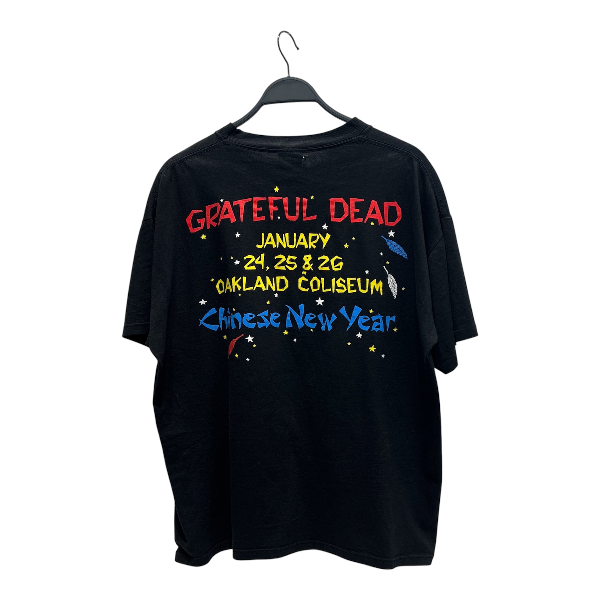 GRATEFUL DEAD/Vintage/T-Shirt/XL/Cotton/BLK/All Over Print/Rare 1993 Chinese New Year Tee view 2