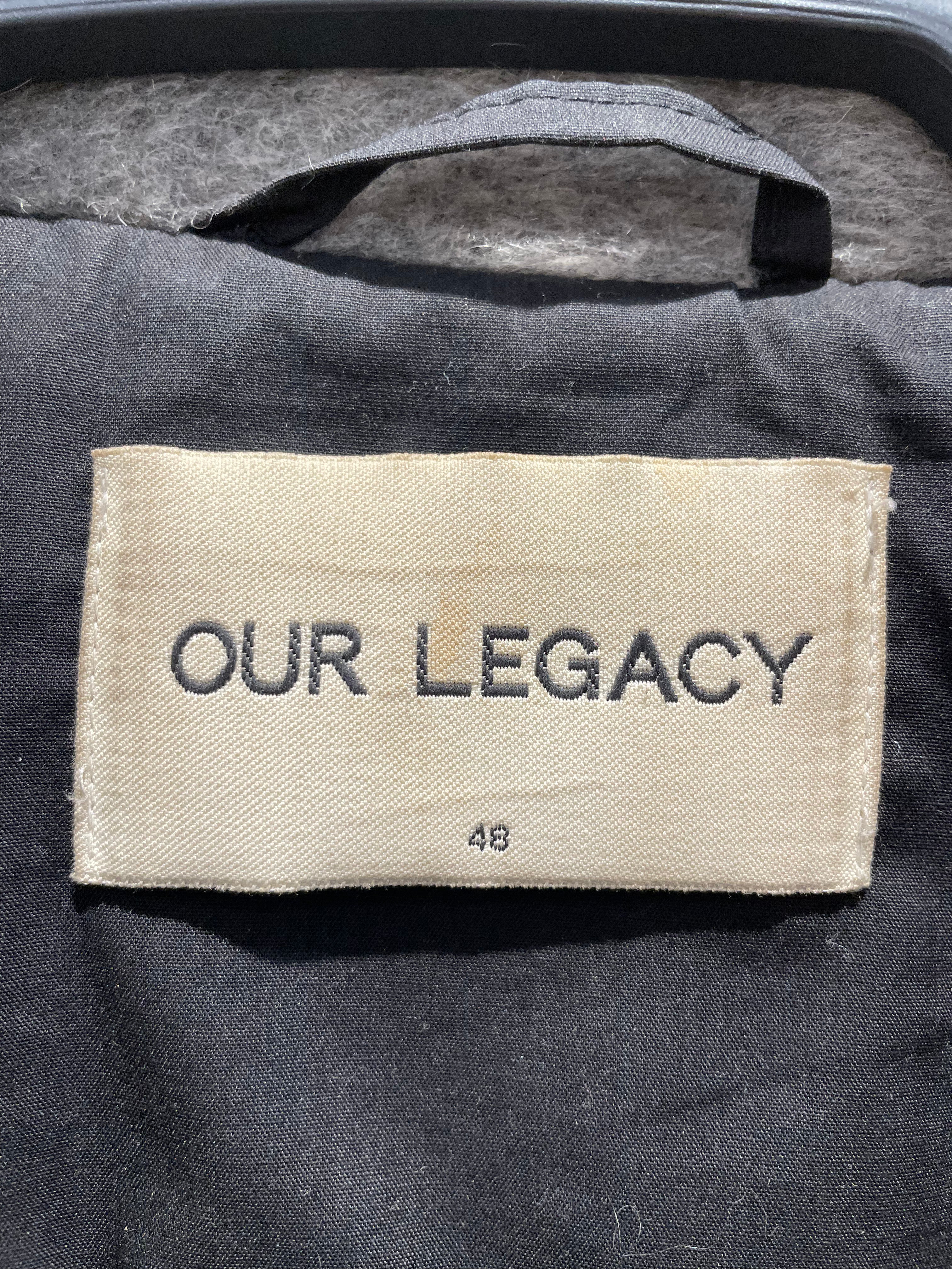 OUR LEGACY/Coat/M/Cotton/GRY/fuzzy grey hair coat view 3