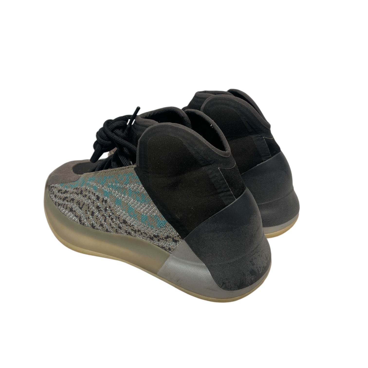 YEEZY/Hi-Sneakers/US 7/Stripe/Cotton/GRY/Quantum Teal Blue view 2