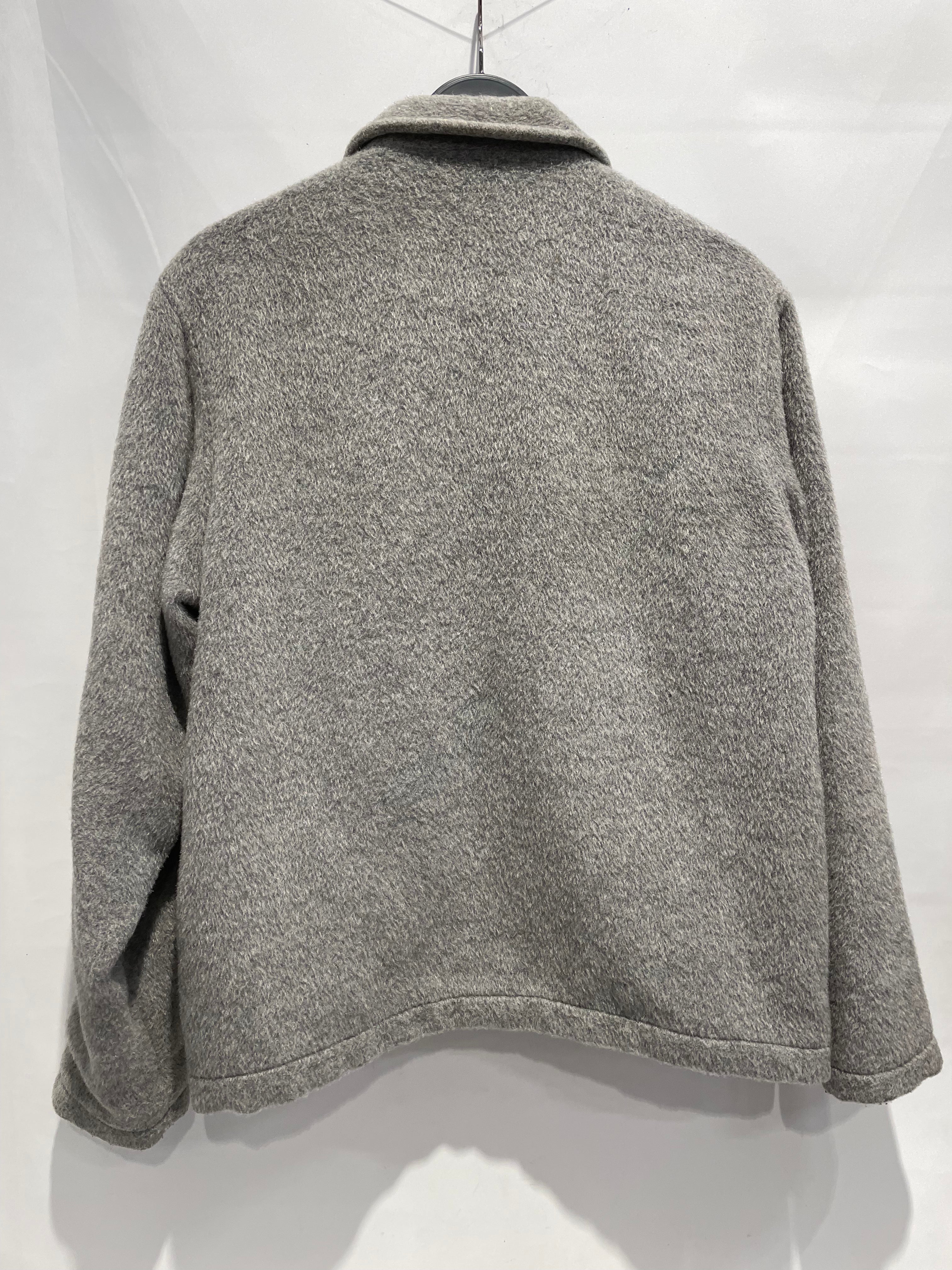 OUR LEGACY/Coat/M/Cotton/GRY/fuzzy grey hair coat view 2
